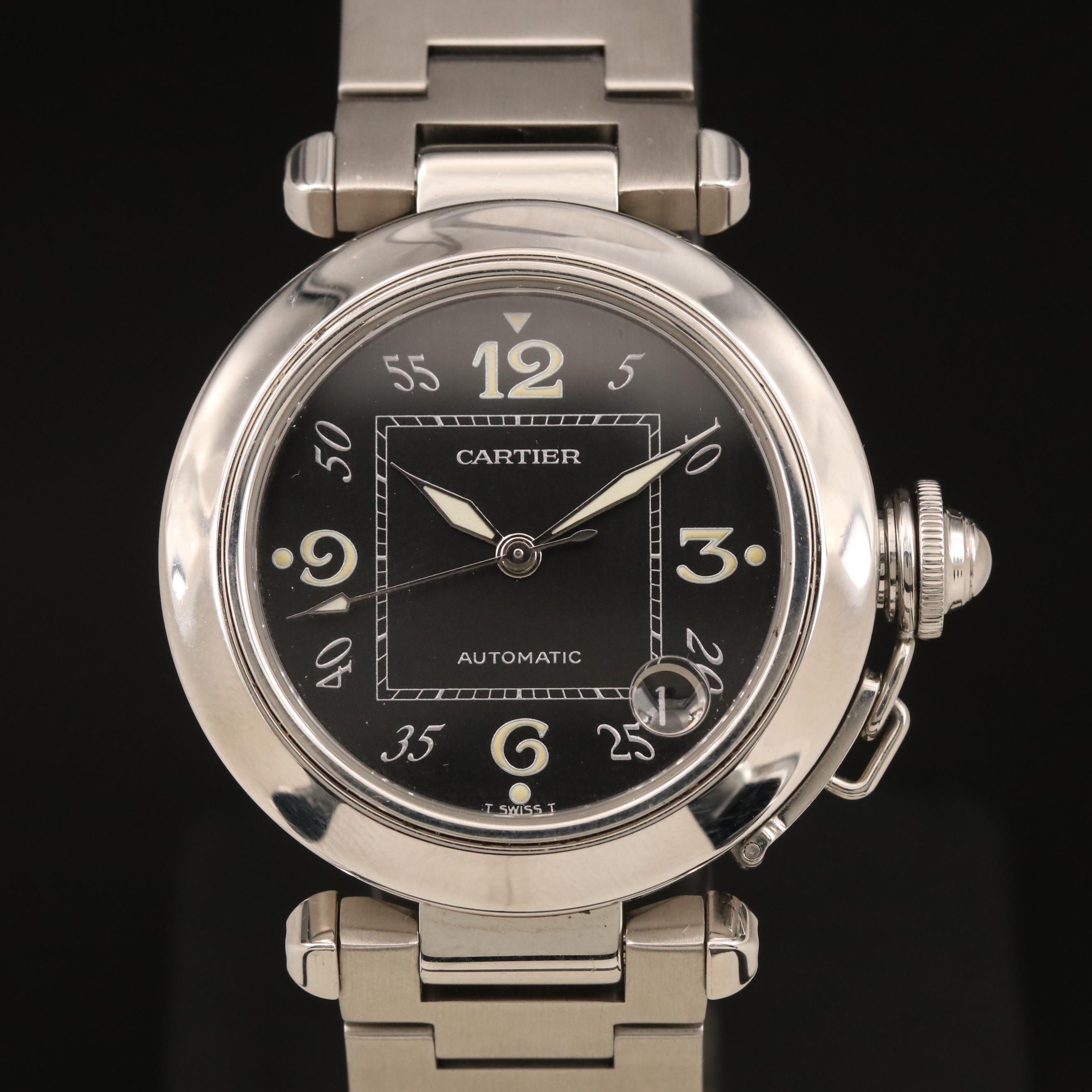 Cartier Pasha de Cartier with Date Stainless Steel Watch