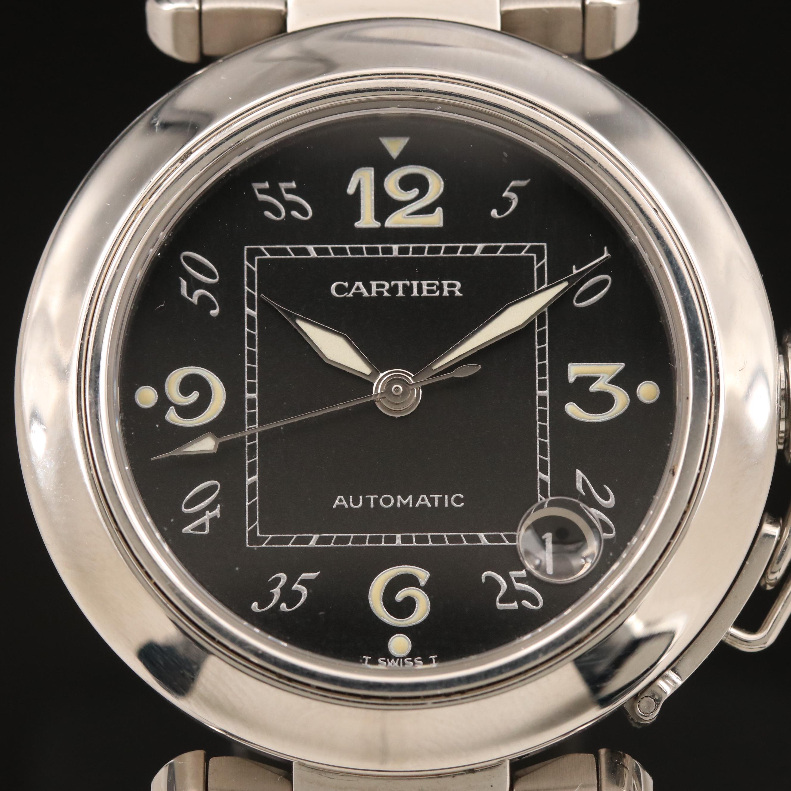 Cartier Pasha de Cartier with Date Stainless Steel Watch