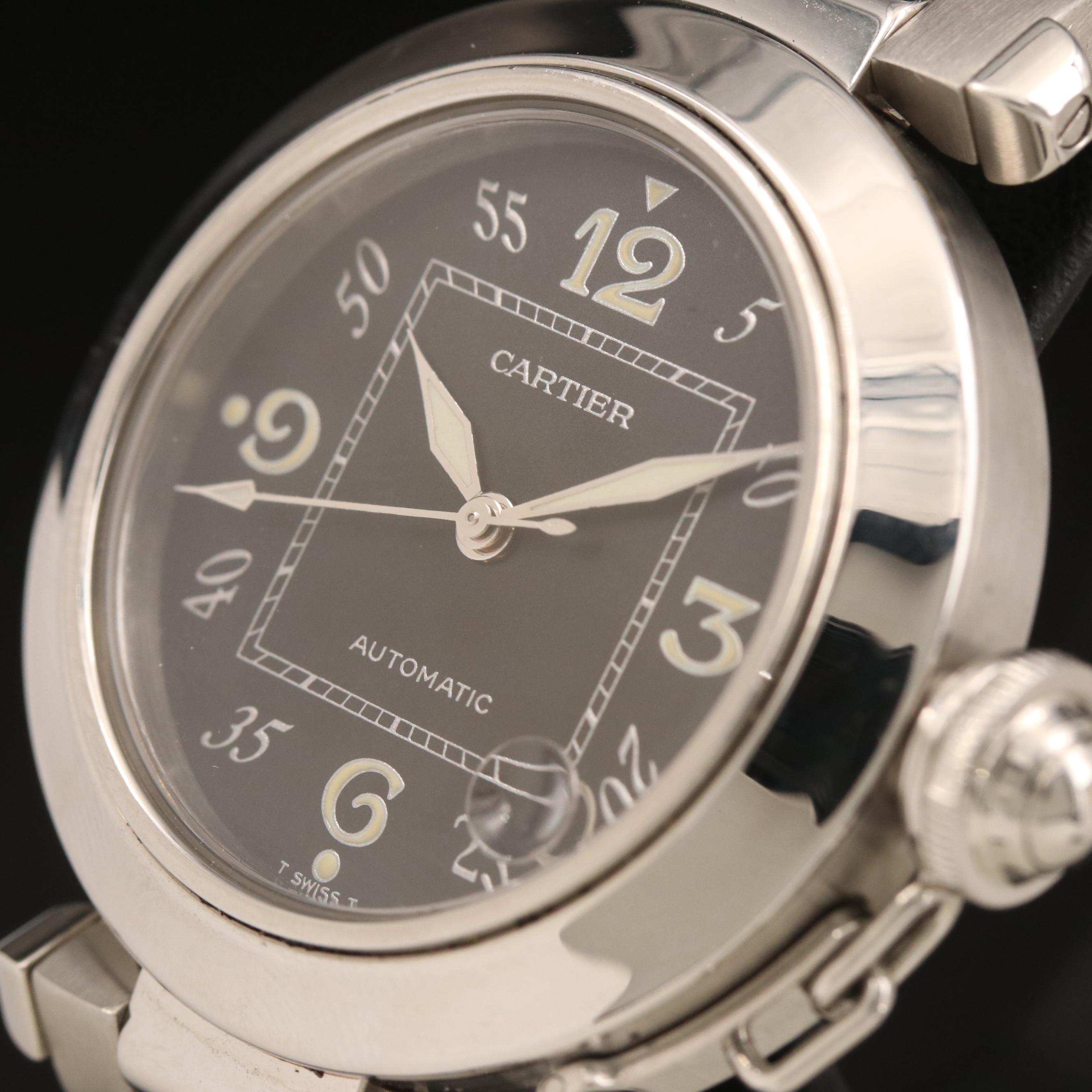 Cartier Pasha de Cartier with Date Stainless Steel Watch