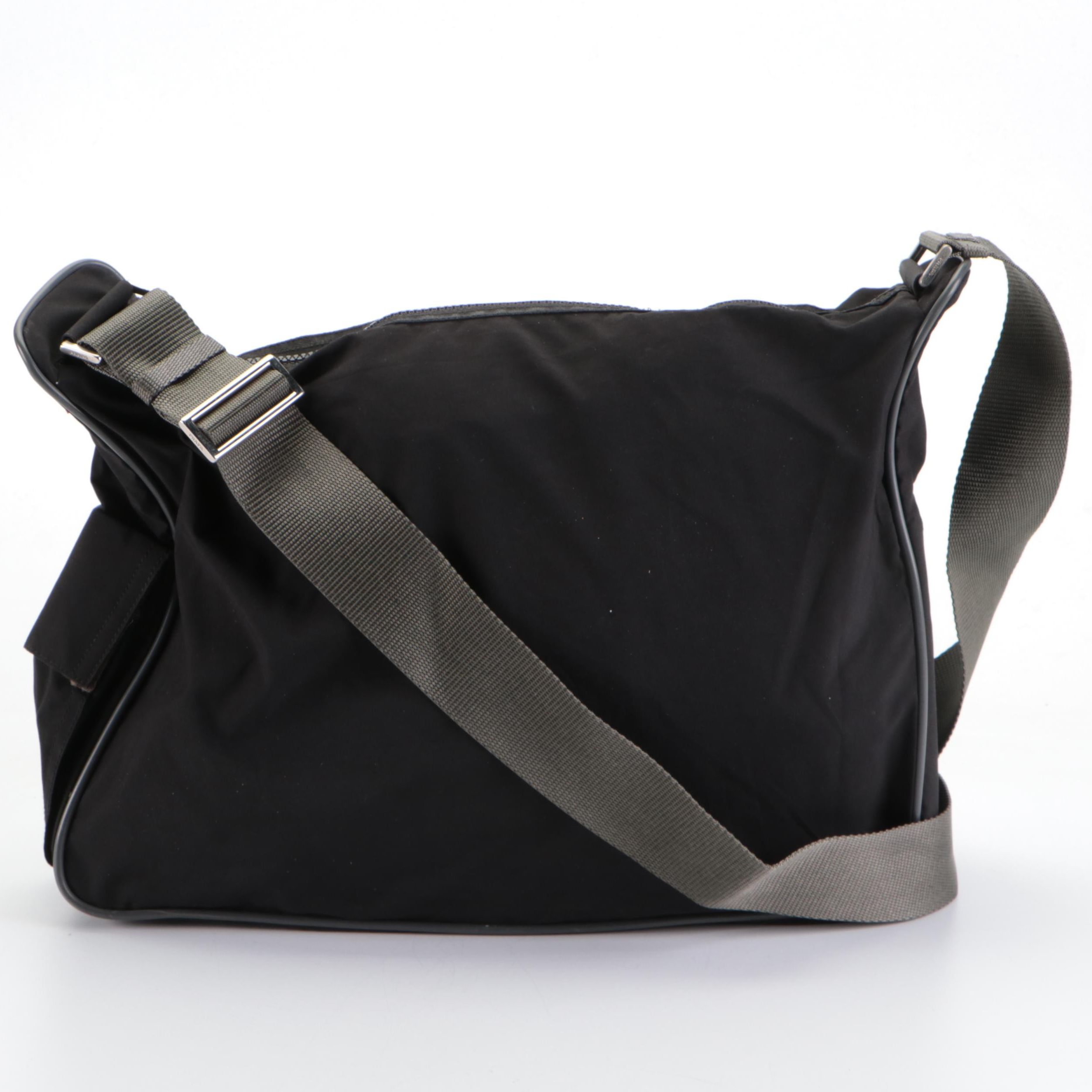 Prada Linea Rossa Crossbody Bag in Black and Grey