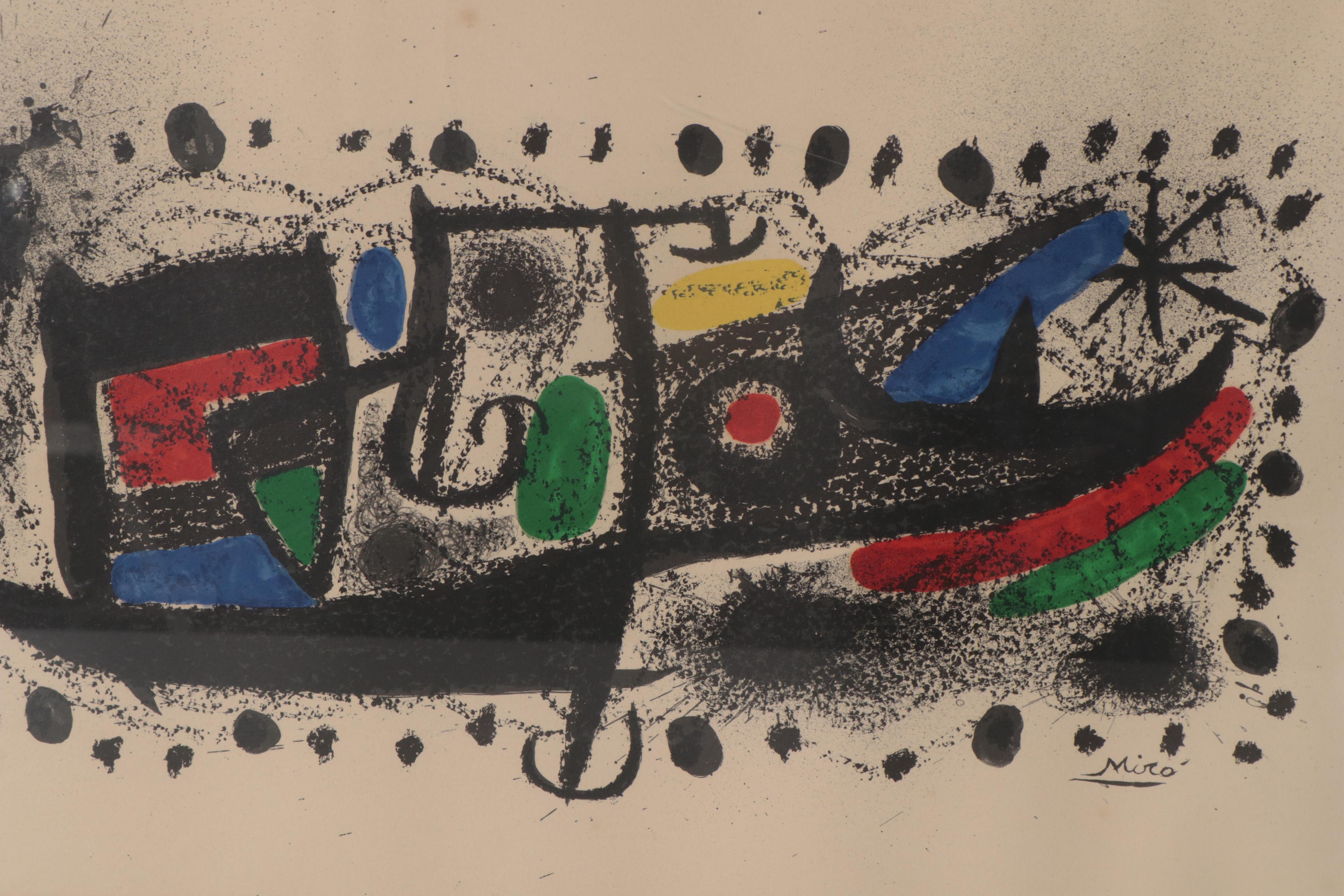 Joan Miro Lithograph "Joan Miro und Katalonien"