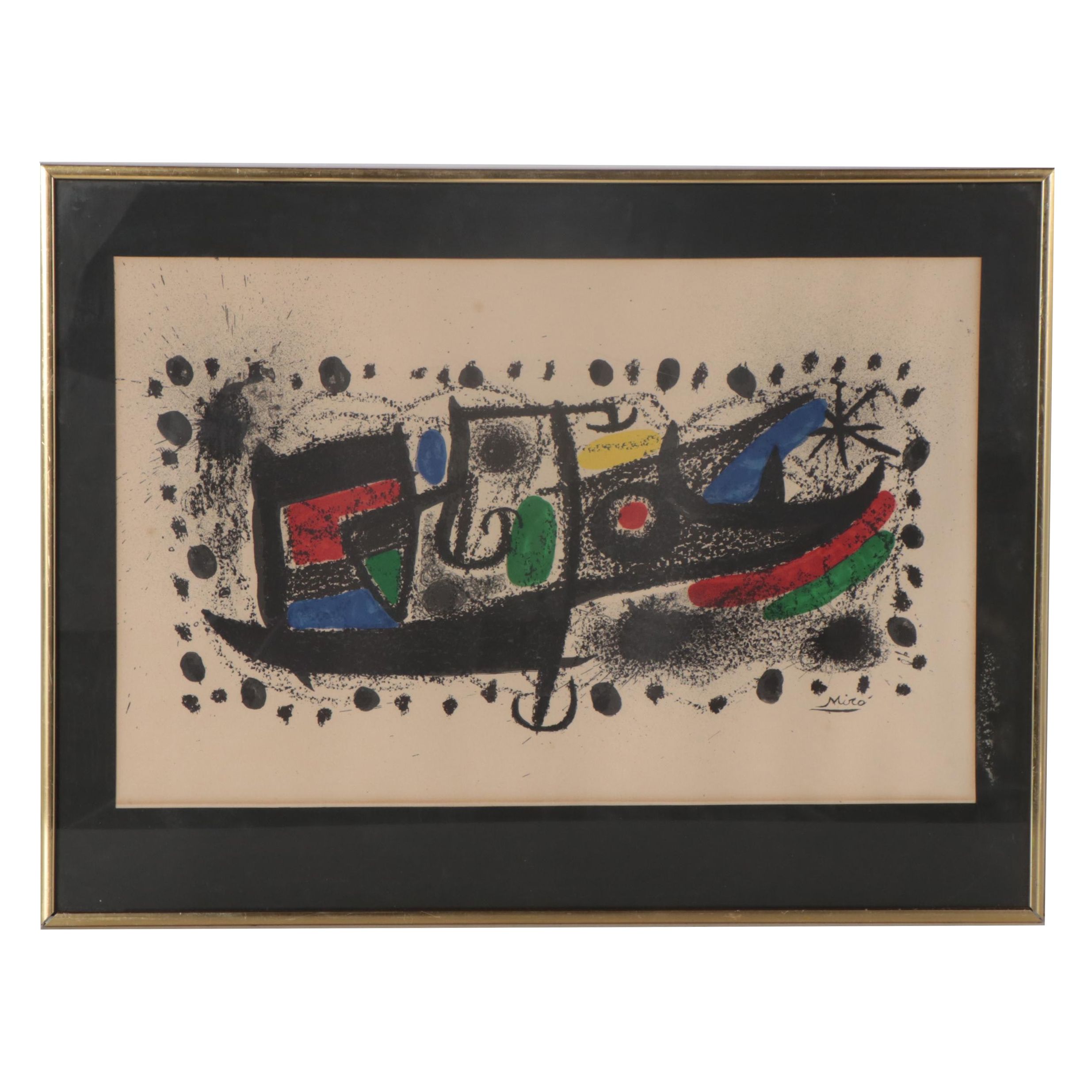 Joan Miro Lithograph "Joan Miro und Katalonien"