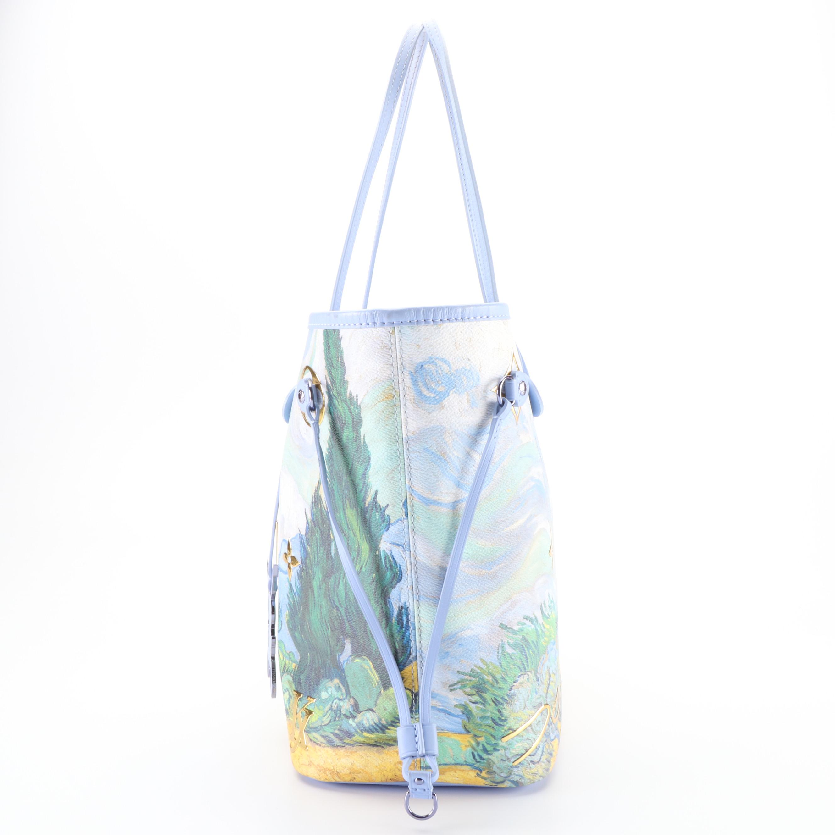 Louis Vuitton x Jeff Koons Limited Edition Van Gogh Neverfull MM Tote Bag