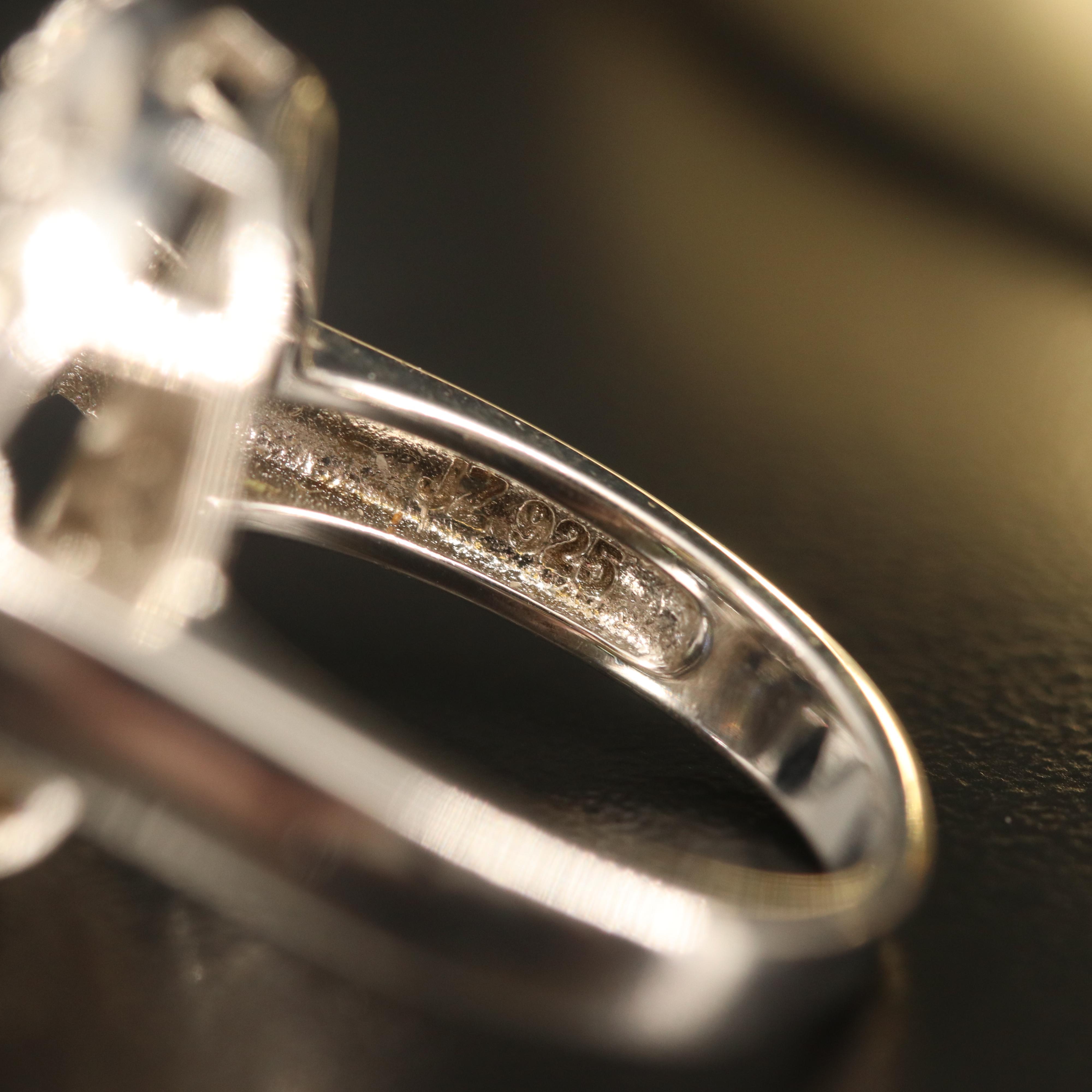 Sterling Ring Selection with Hinged Bangle