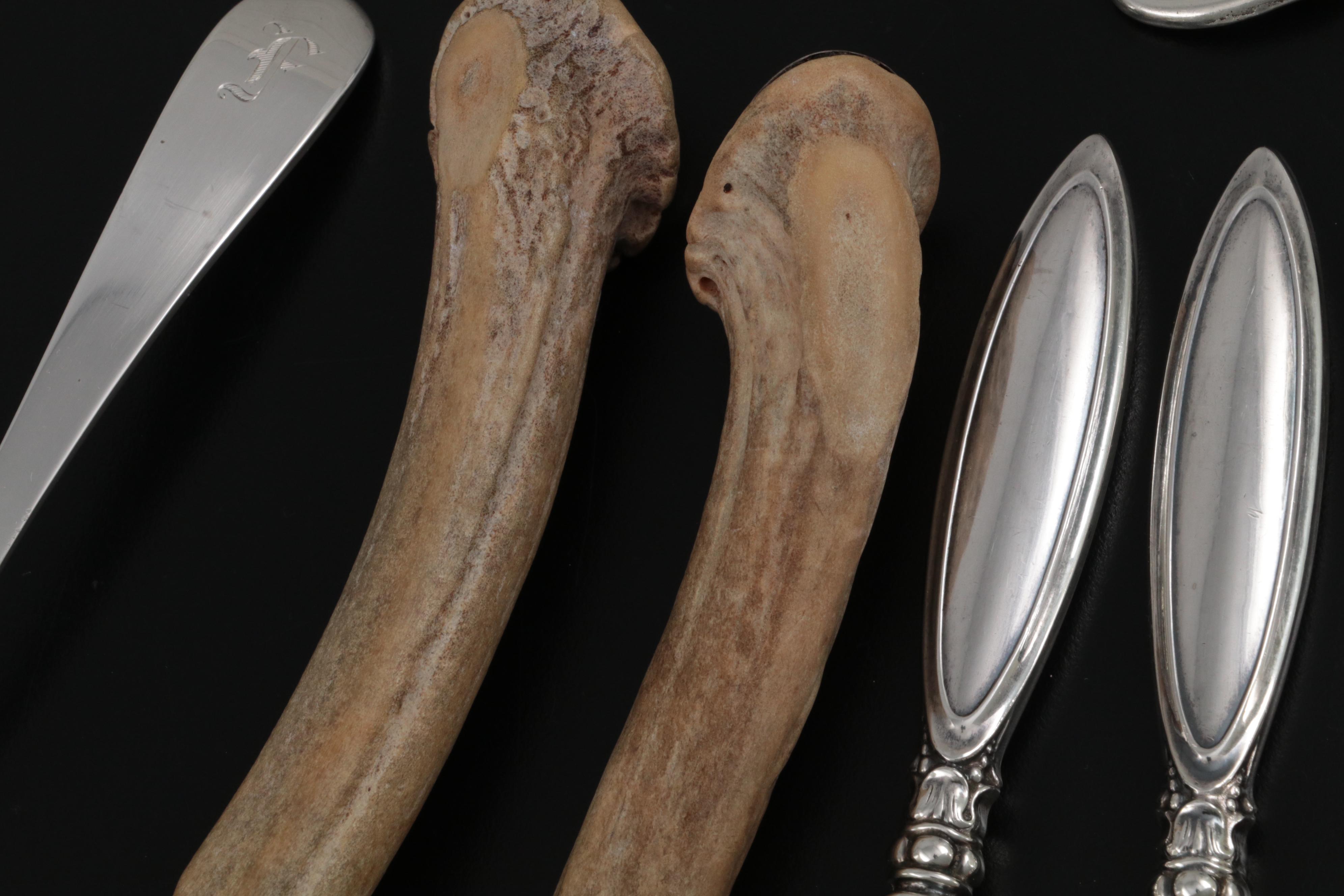 Tiffany & Co. "Salem" Ladle with Other Sterling Silver and Plate Tableware