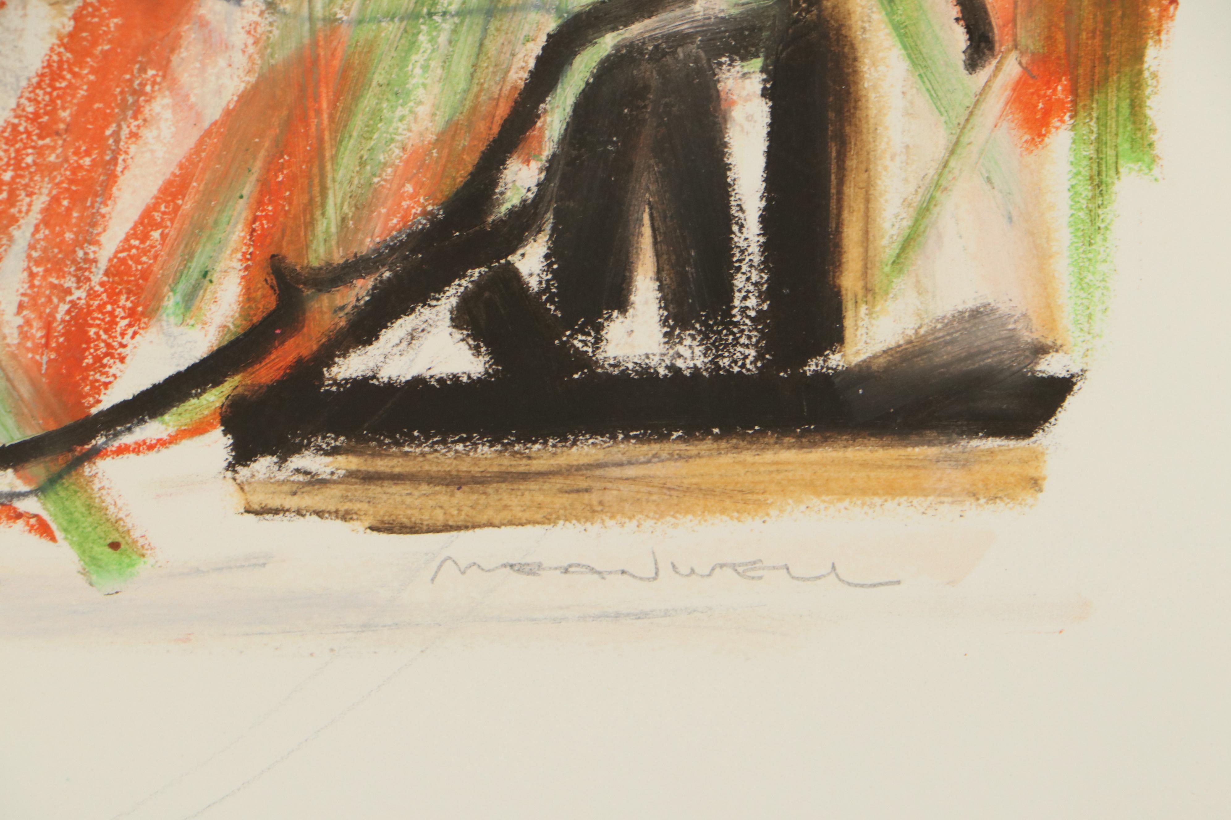 Jack Meanwell Expressionist Style Figure Drawing