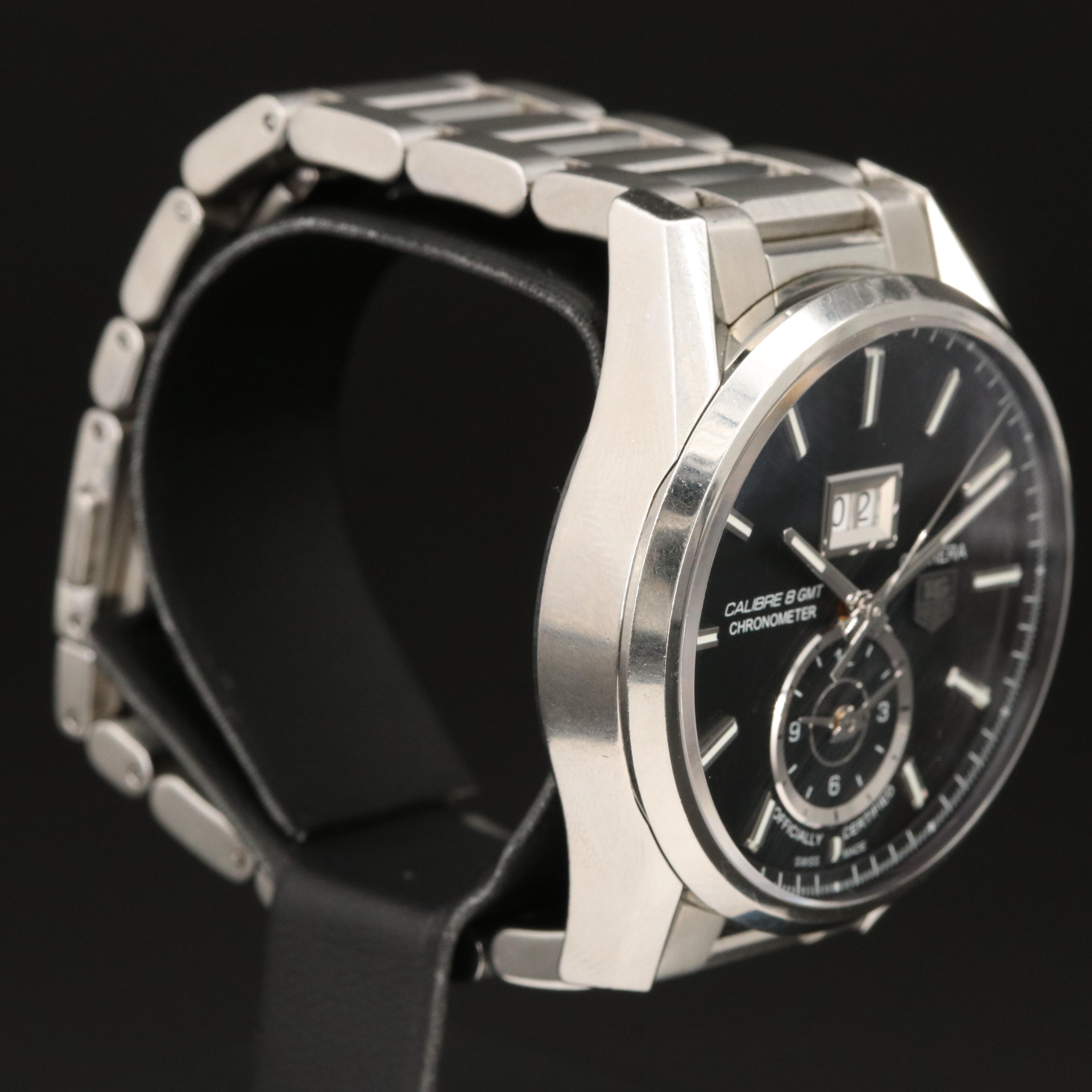 TAG Heuer Carrera Chronometer GMT Stainless Steel Watch