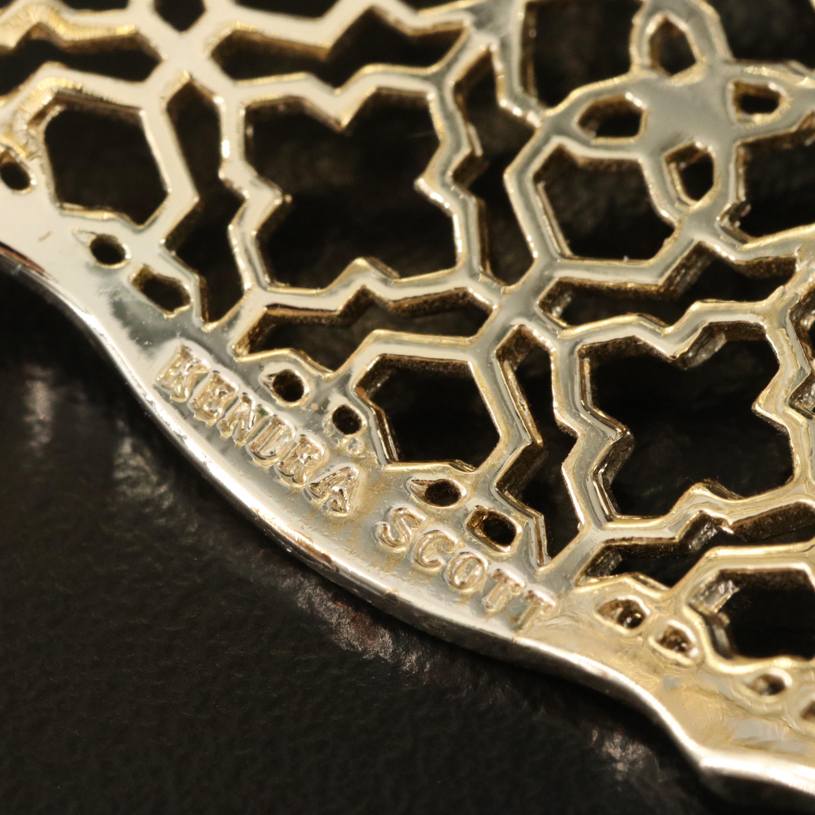 Kendra Scott "Candice" Cuff with Pouch and Tory Burch Openwork Cuff