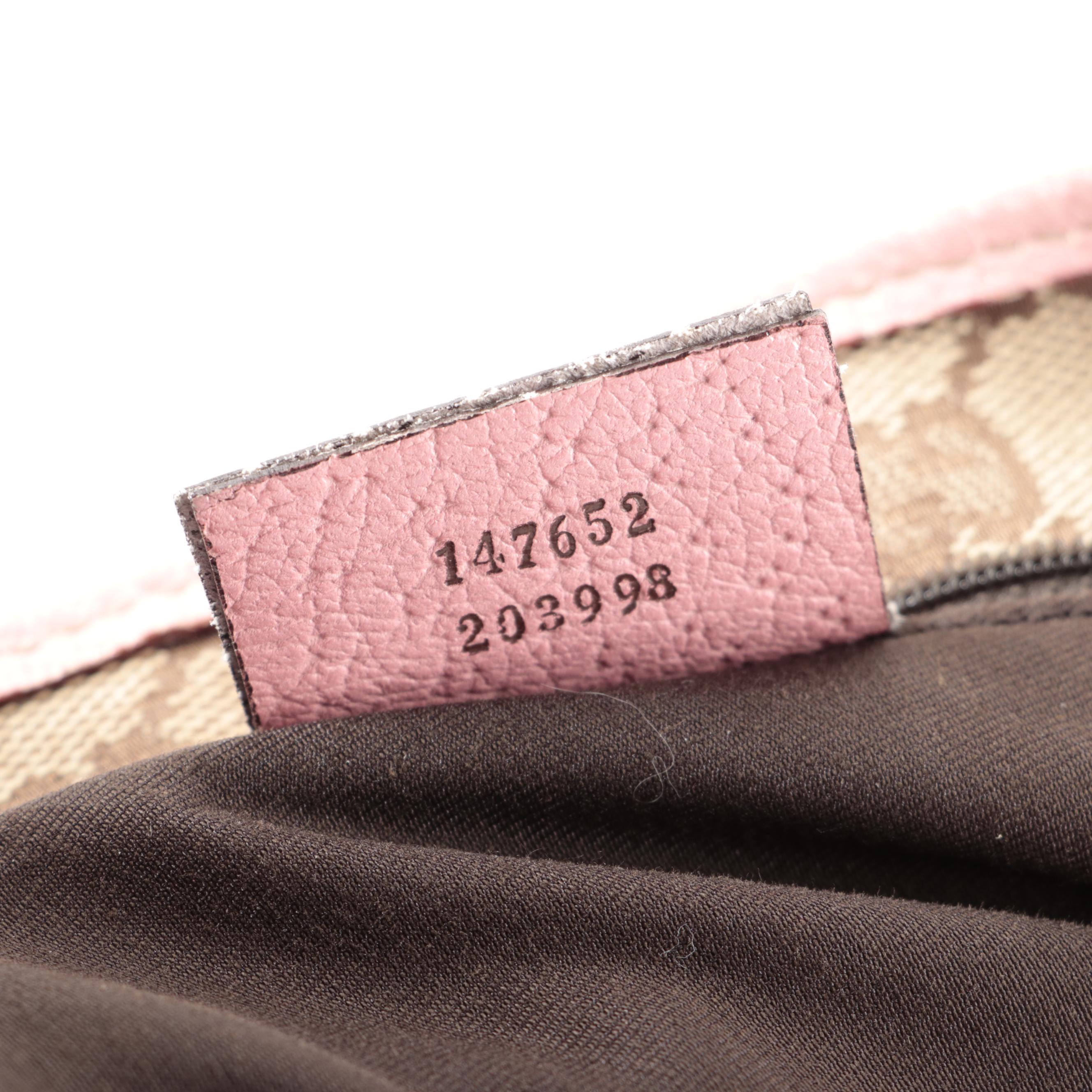 Gucci Abbey Japan Exclusive 2005 Pink Leather Shoulder Bag