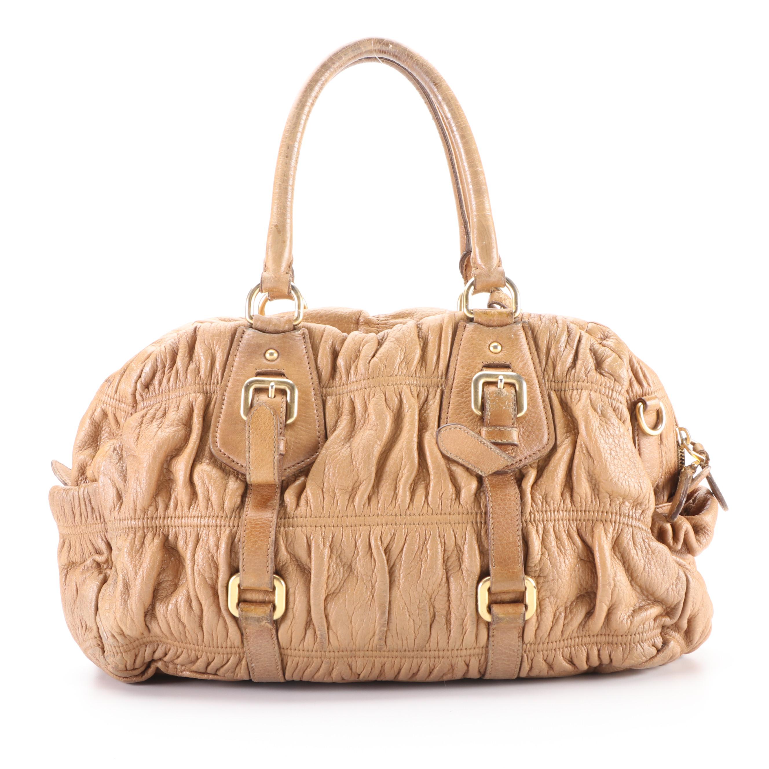 Prada Nappa Gaufre Shopping Satchel