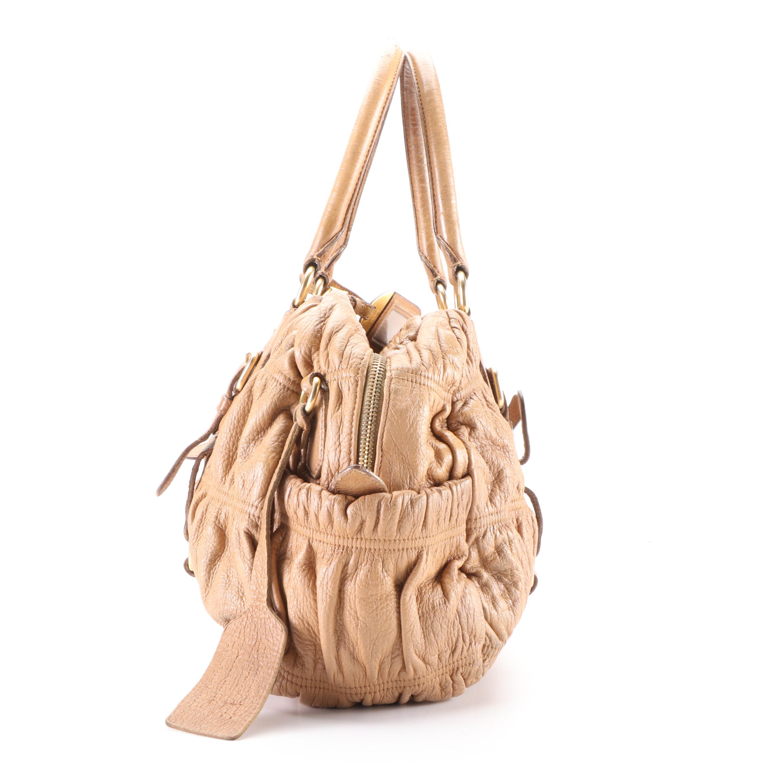 Prada Nappa Gaufre Shopping Satchel