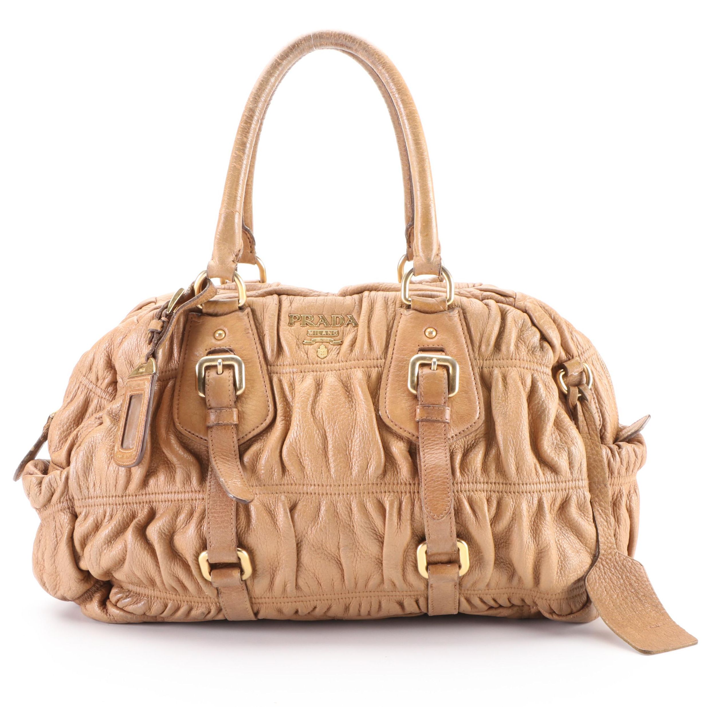 Prada Nappa Gaufre Shopping Satchel