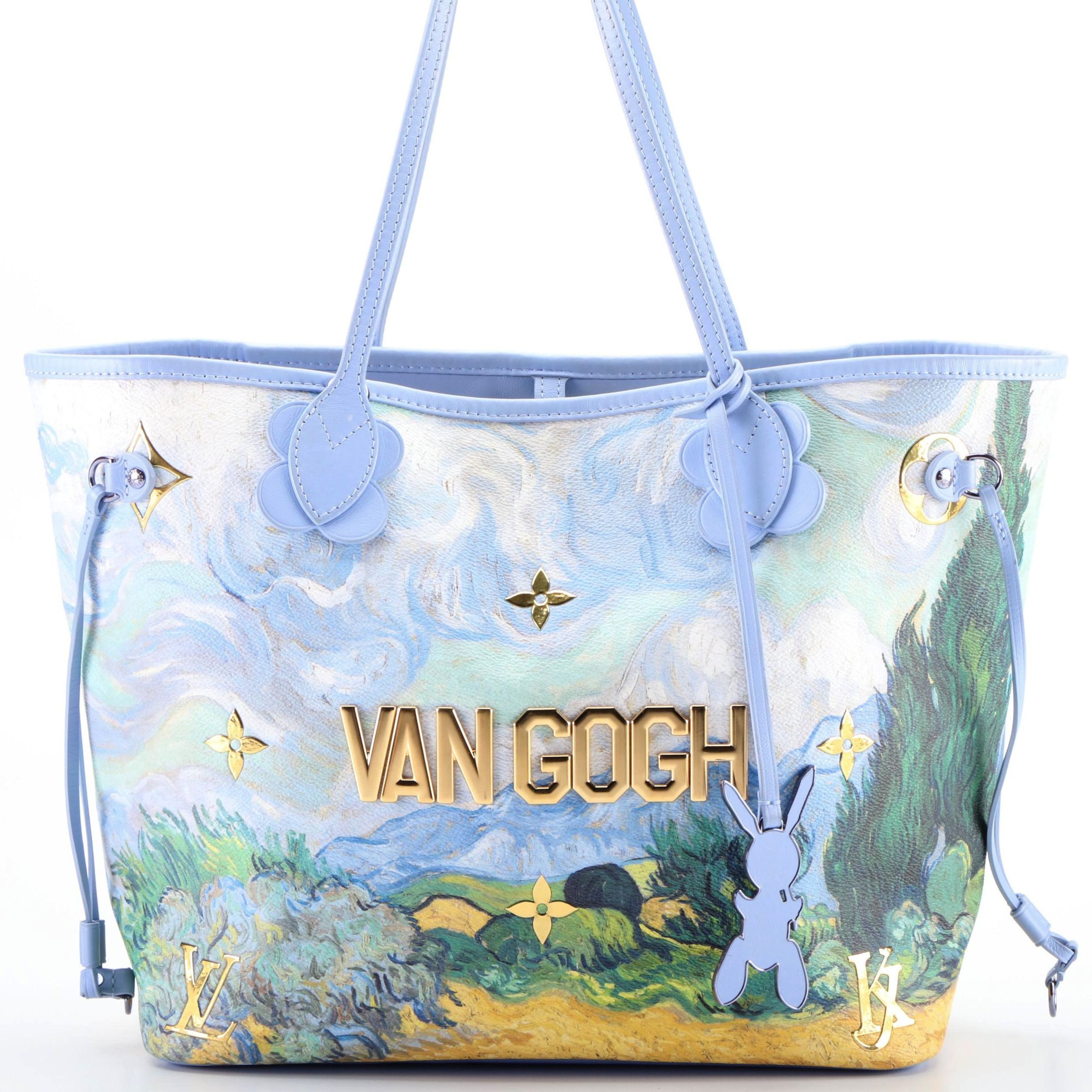 Louis Vuitton x Jeff Koons Limited Edition Van Gogh Neverfull MM Tote Bag