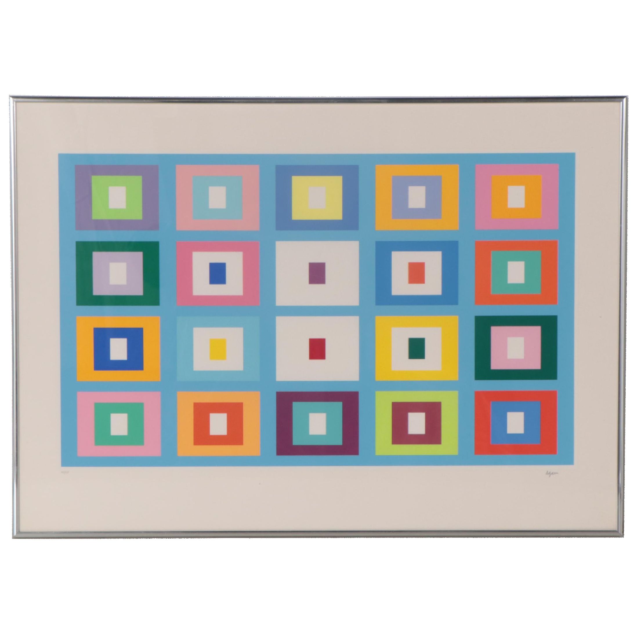Yaacov Agam Serigraph "Manpower"