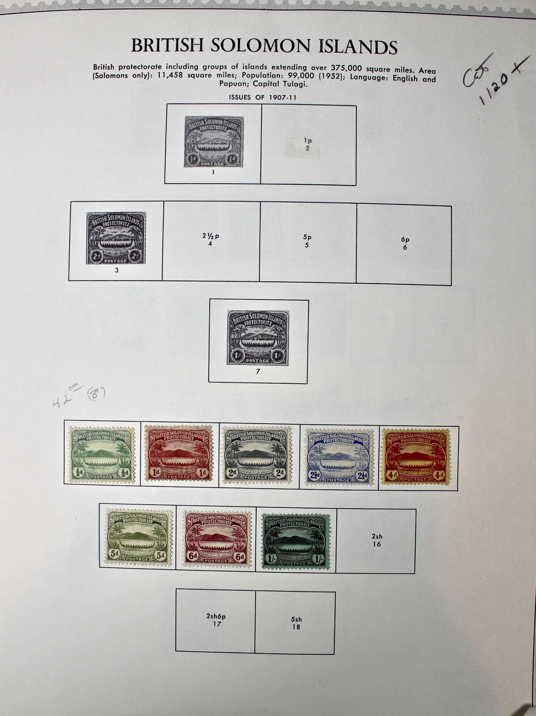 Mint Solomon Islands Stamp Collection
