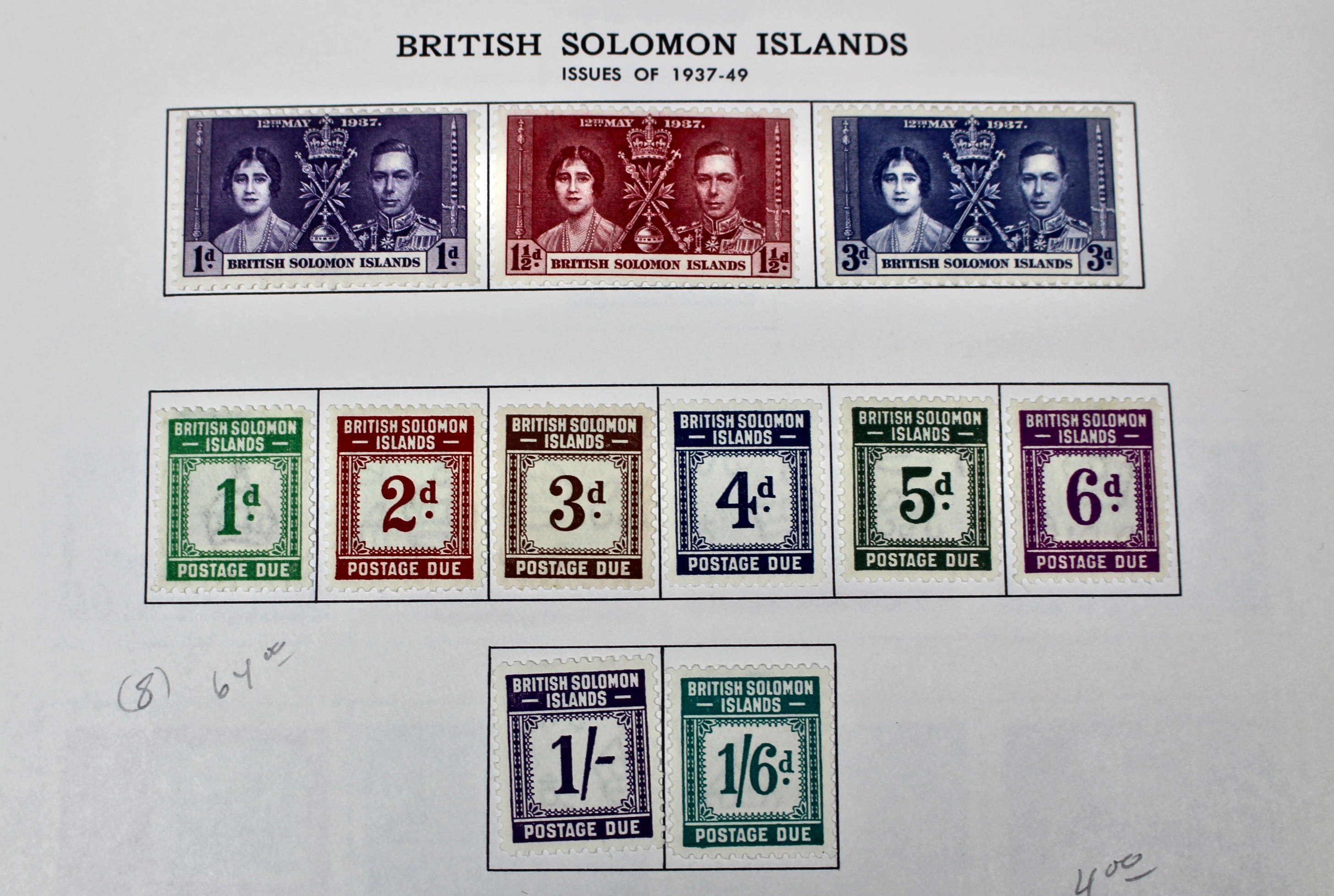 Mint Solomon Islands Stamp Collection