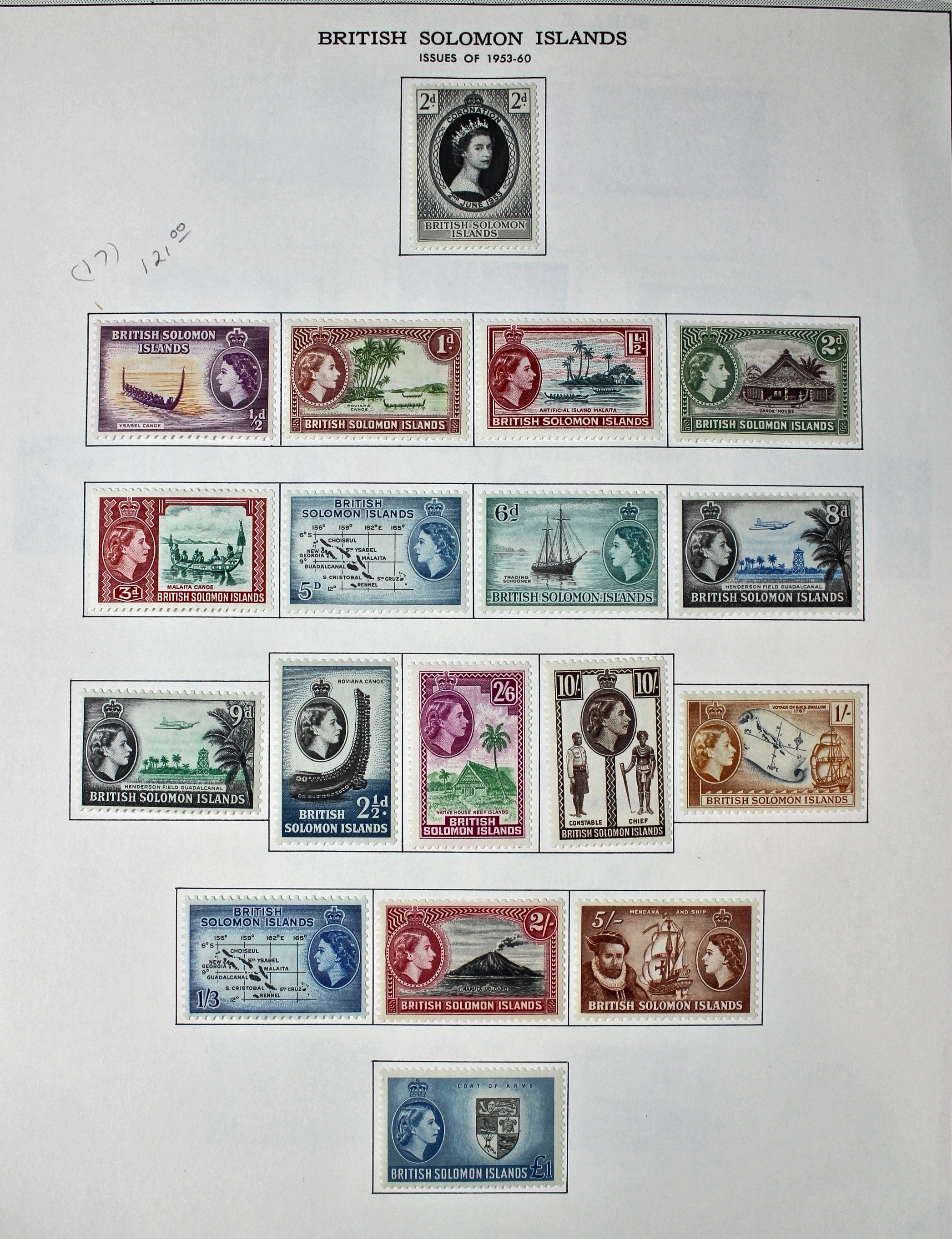 Mint Solomon Islands Stamp Collection