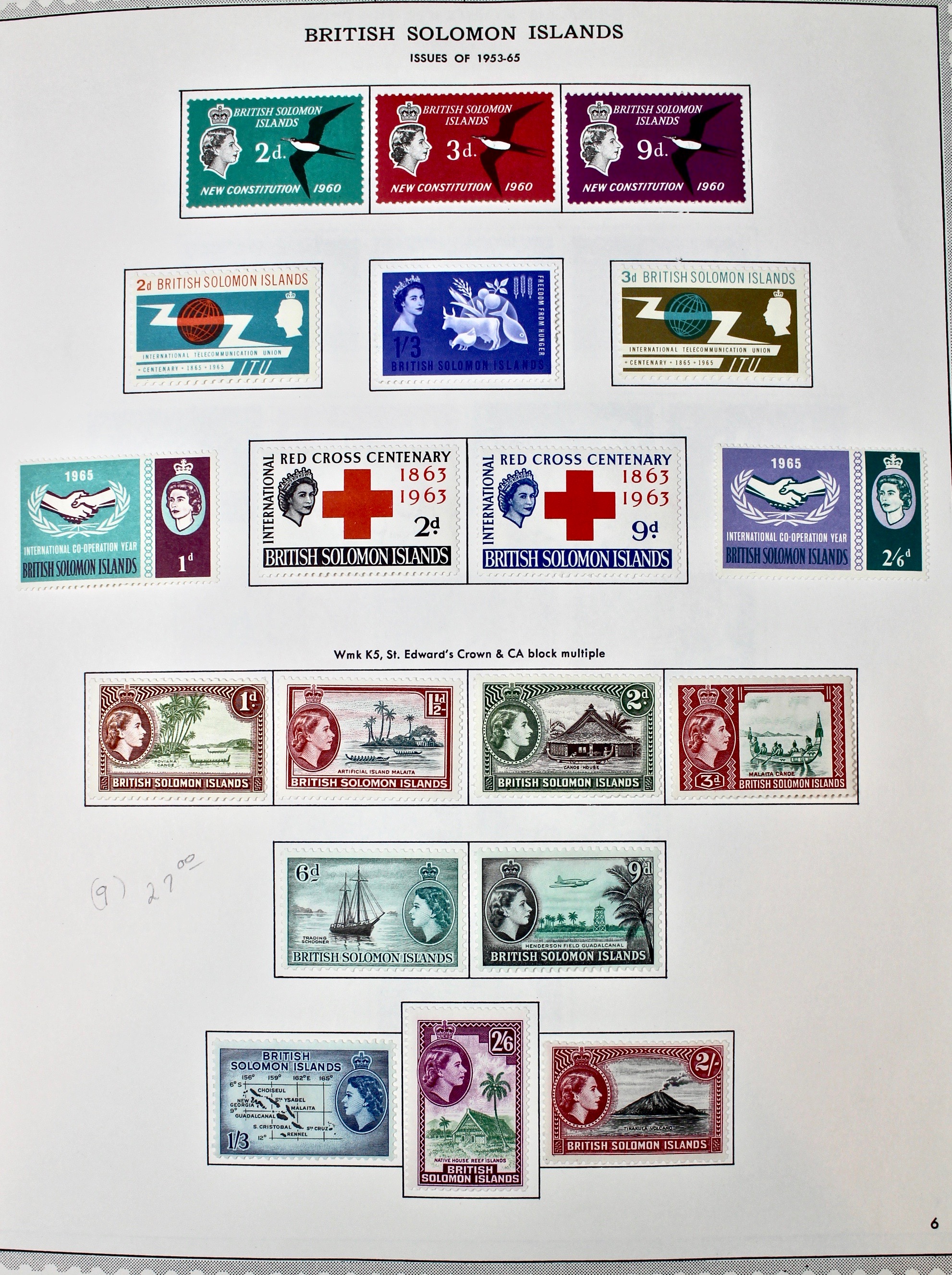 Mint Solomon Islands Stamp Collection
