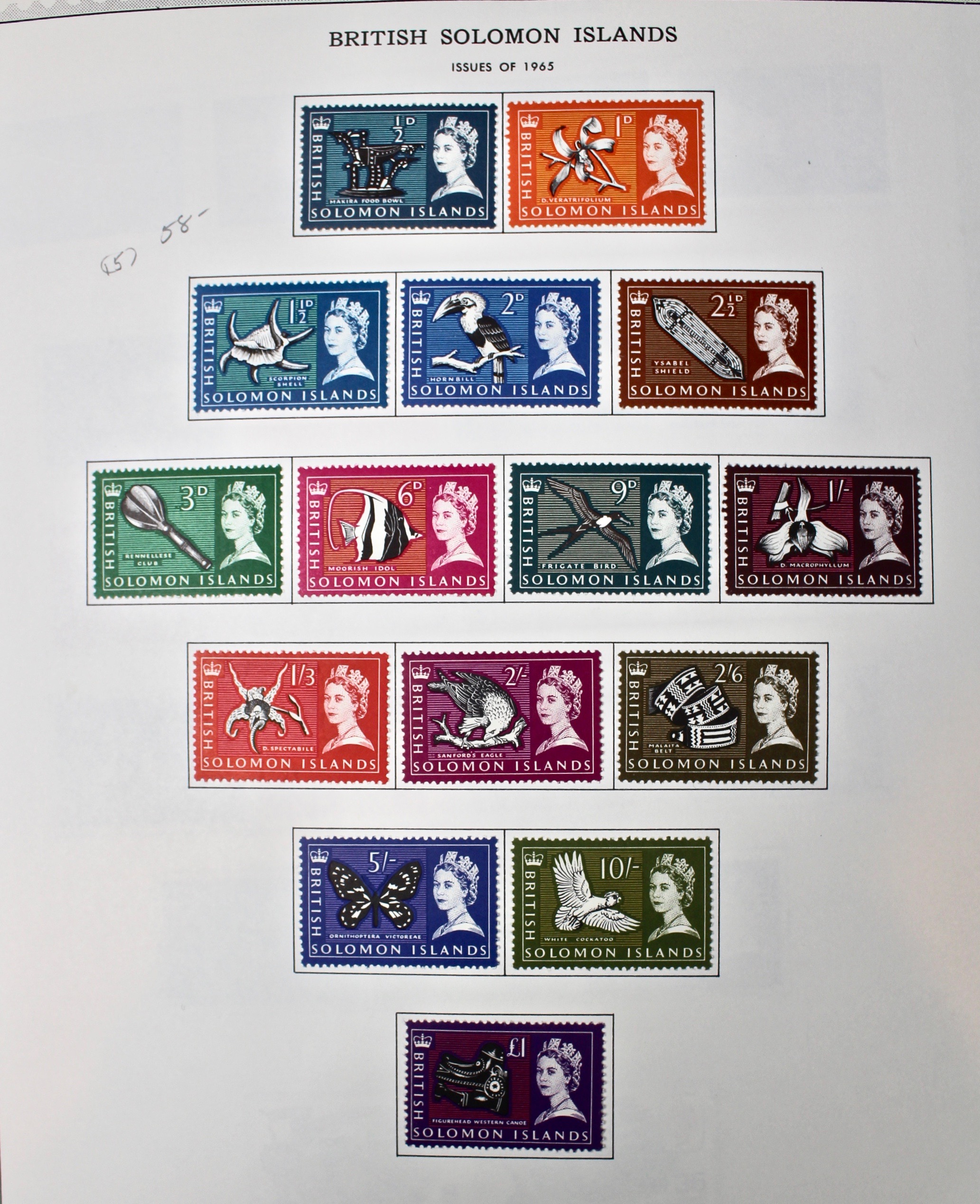 Mint Solomon Islands Stamp Collection