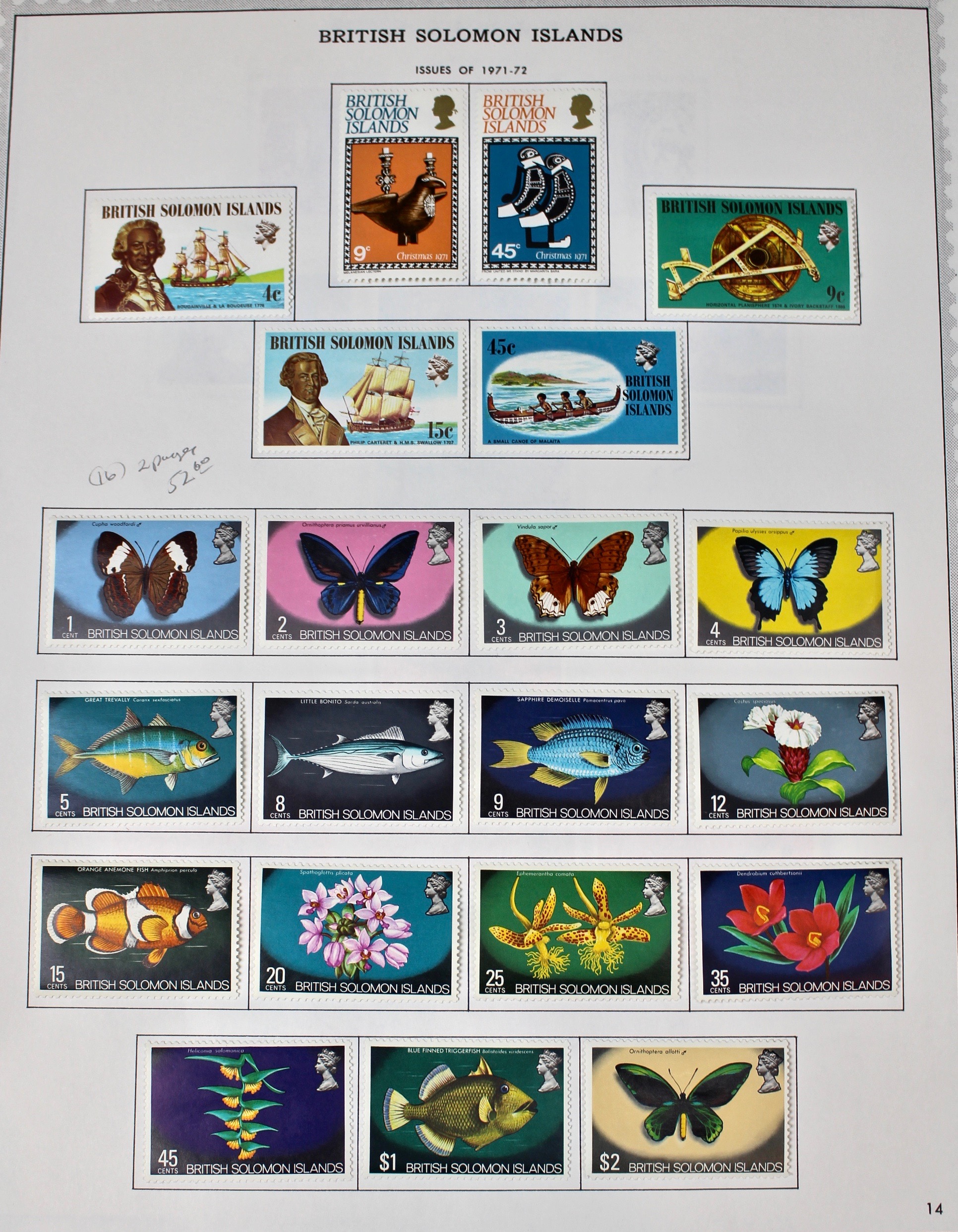 Mint Solomon Islands Stamp Collection