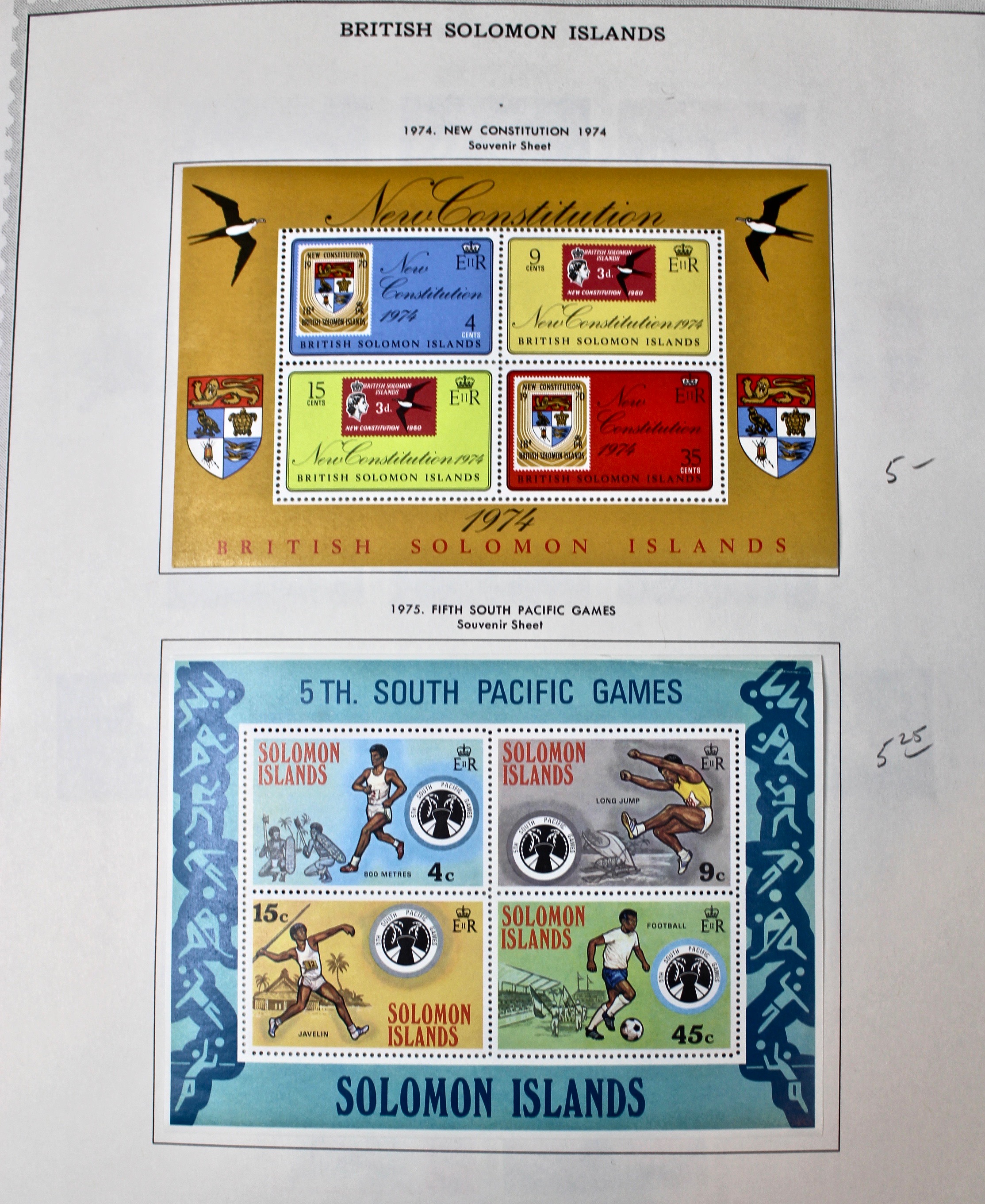 Mint Solomon Islands Stamp Collection