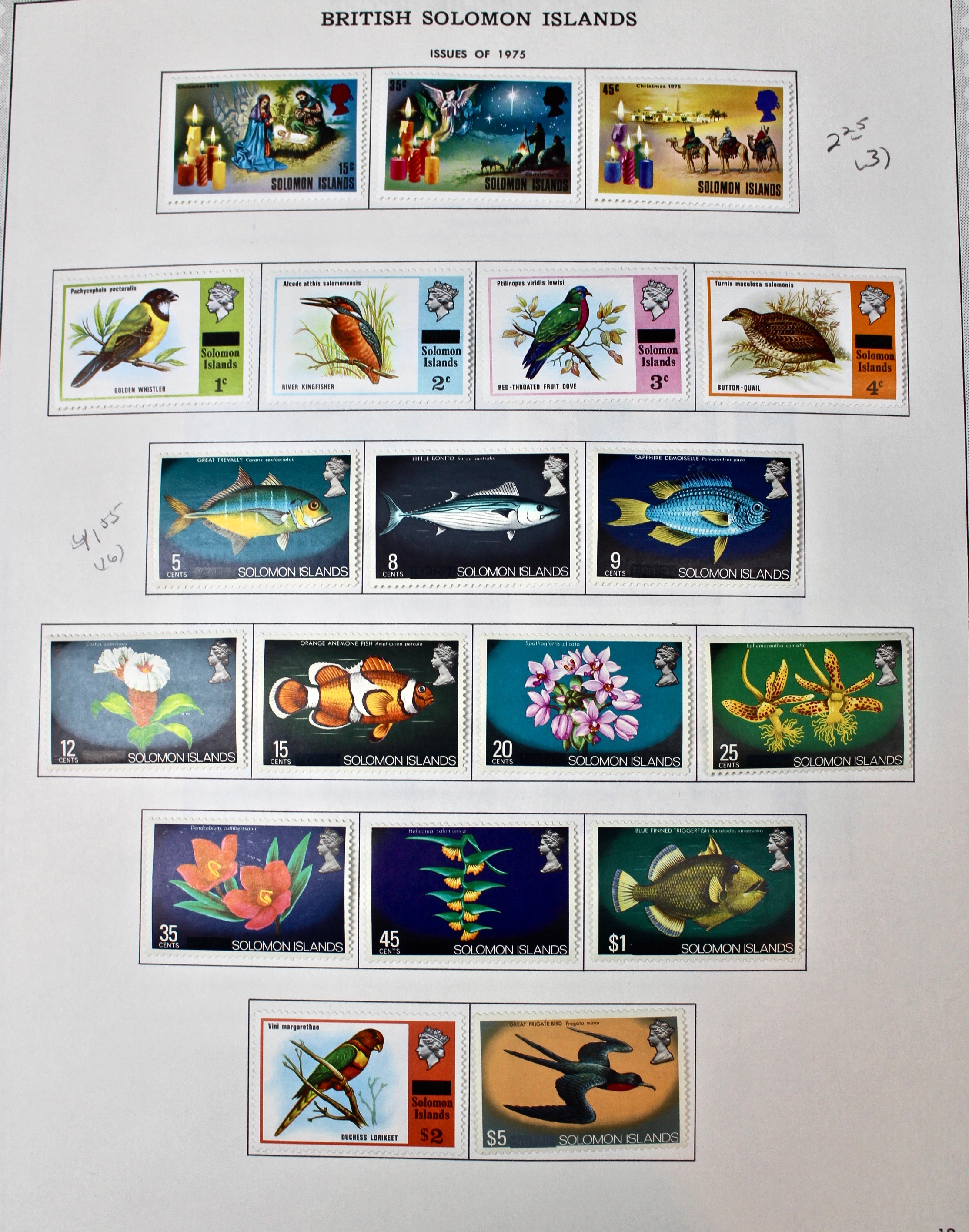 Mint Solomon Islands Stamp Collection
