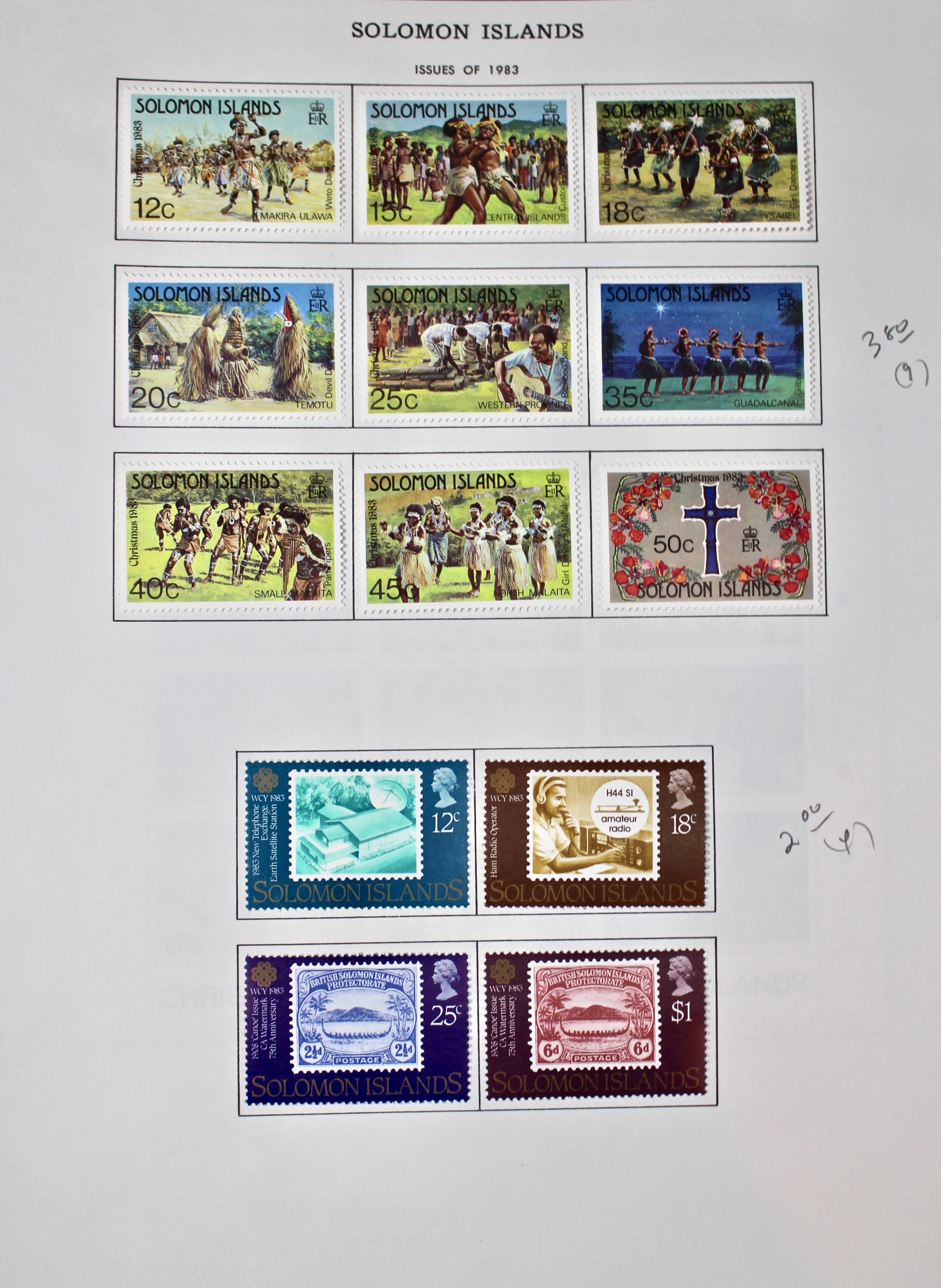Mint Solomon Islands Stamp Collection