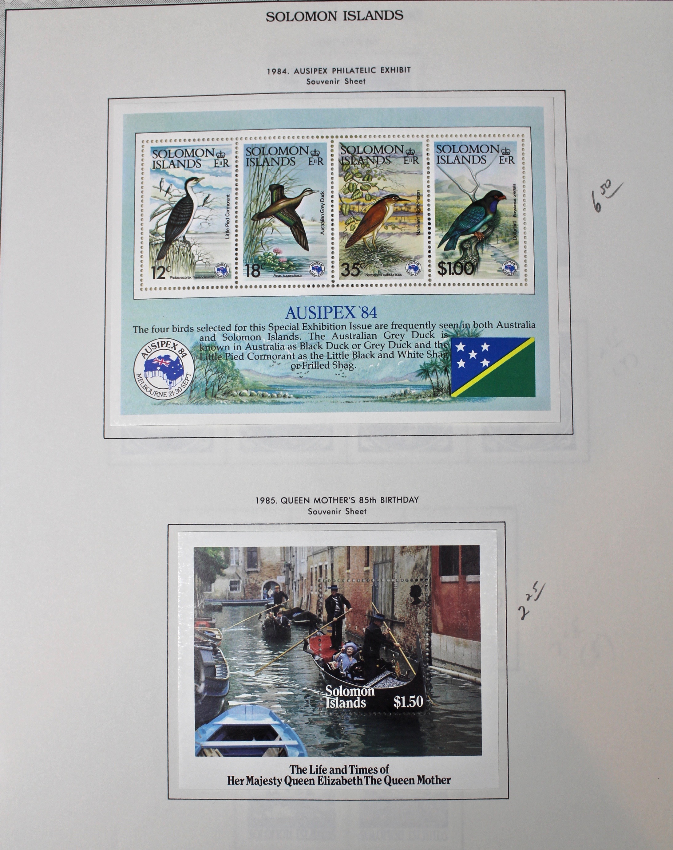Mint Solomon Islands Stamp Collection