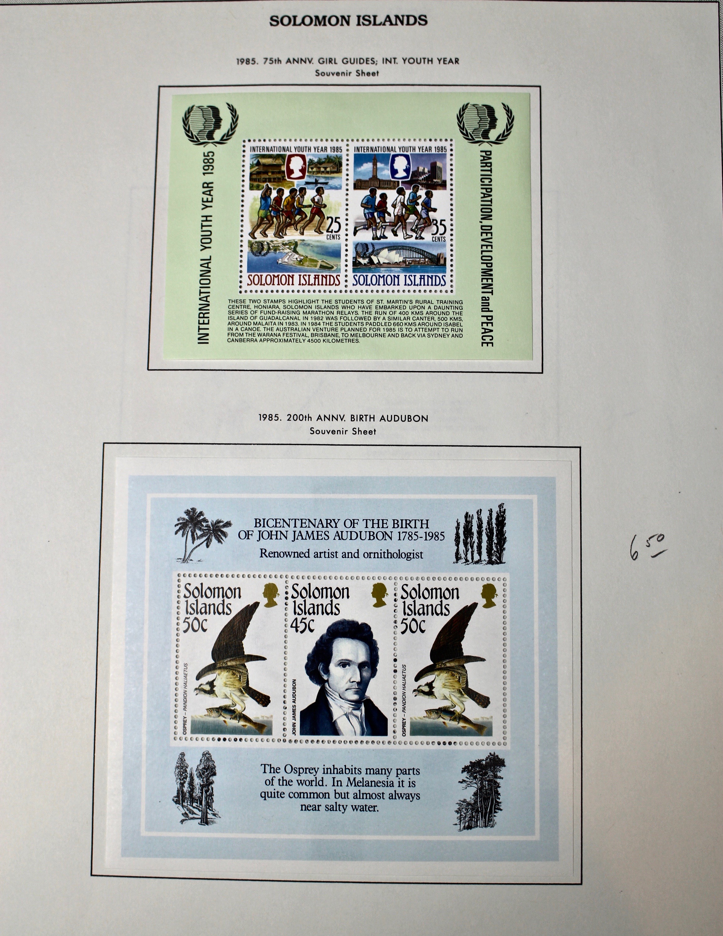 Mint Solomon Islands Stamp Collection
