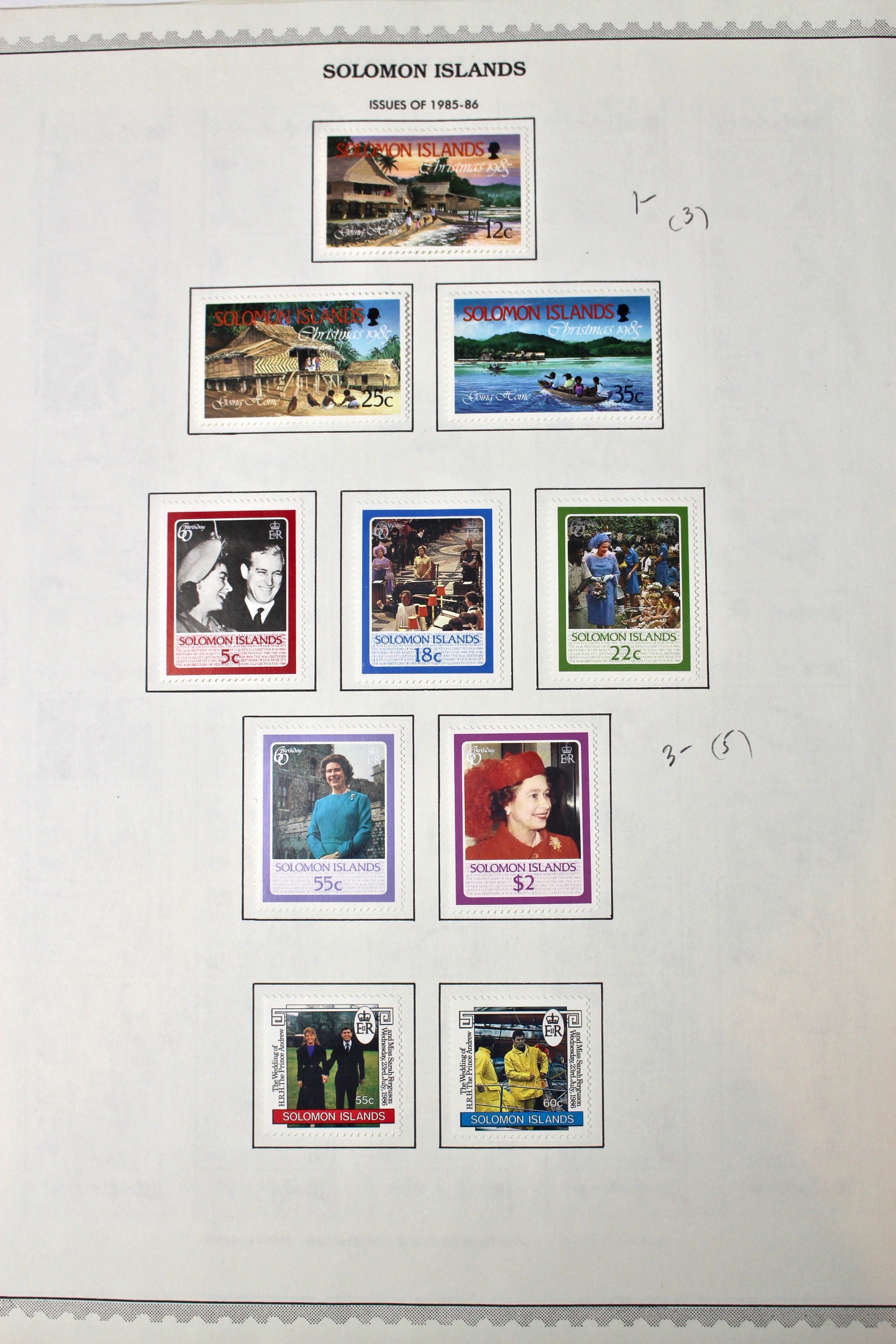 Mint Solomon Islands Stamp Collection