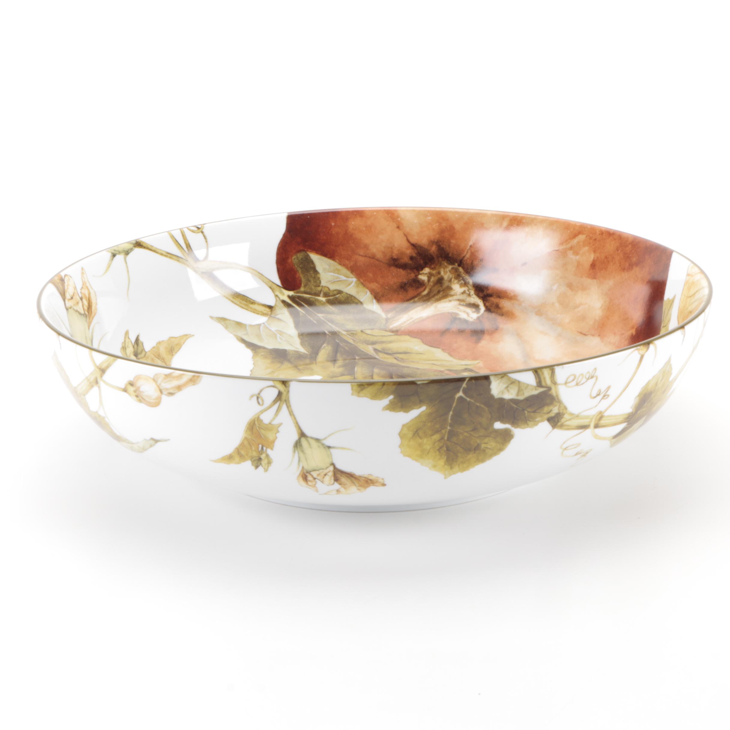 Williams-Sonoma "Botanical Pumpkin" Porcelain Dinnerware and Bowl