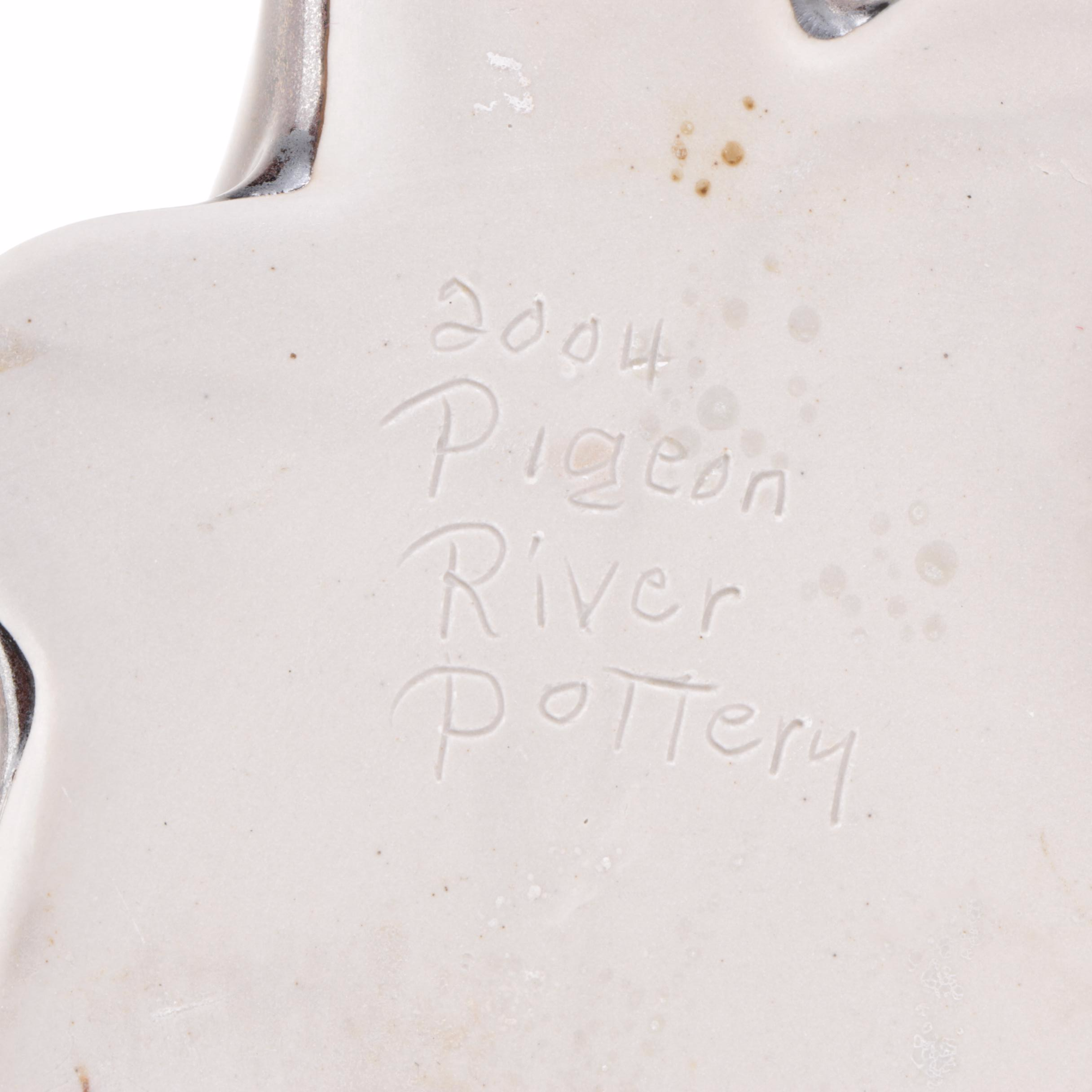 Tommy Bullen for Pigeon River Pottery Sleeping Fox Figurine, 2004