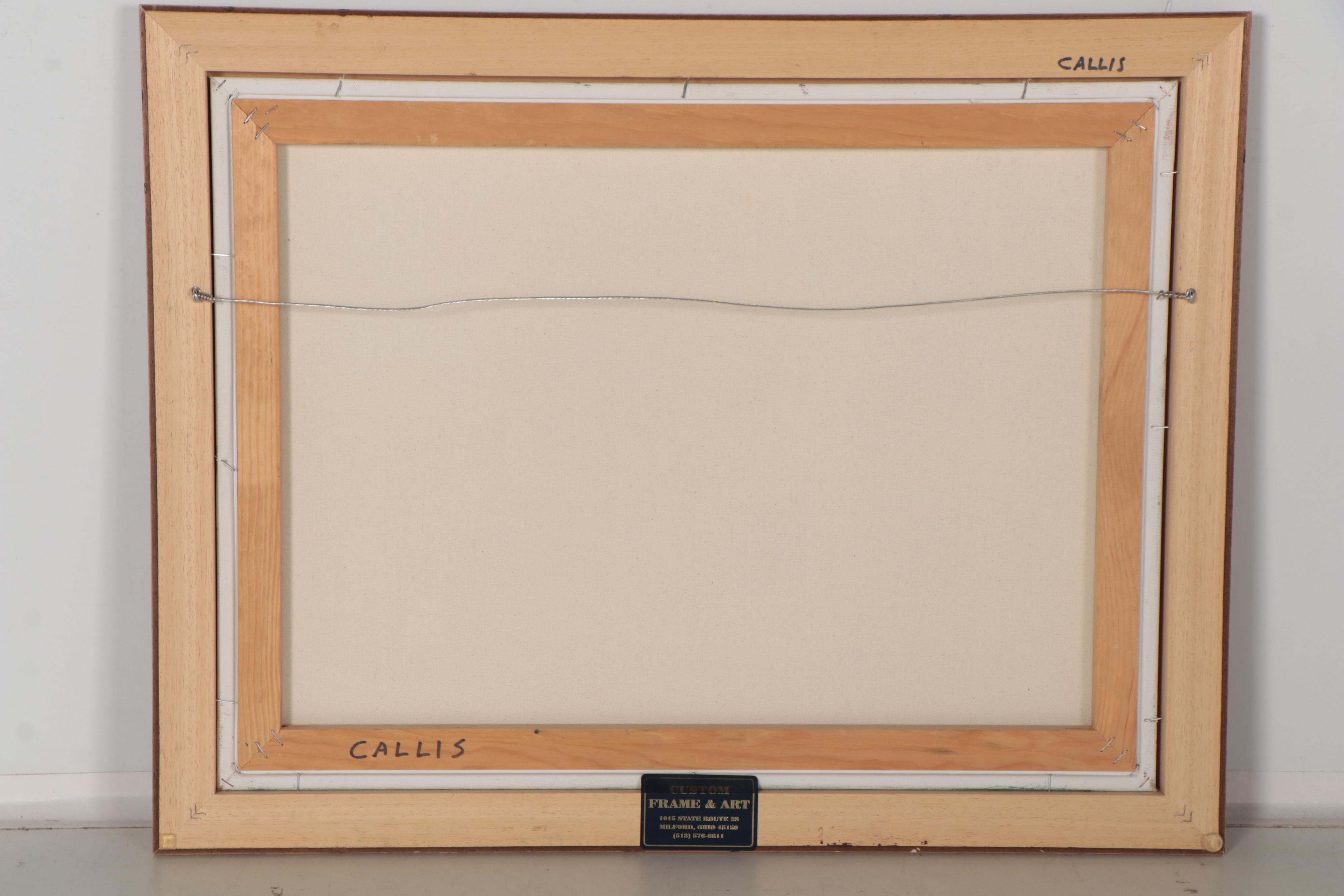 Carolyn Callis Residential Architecture Oil Painting, Circa 2005