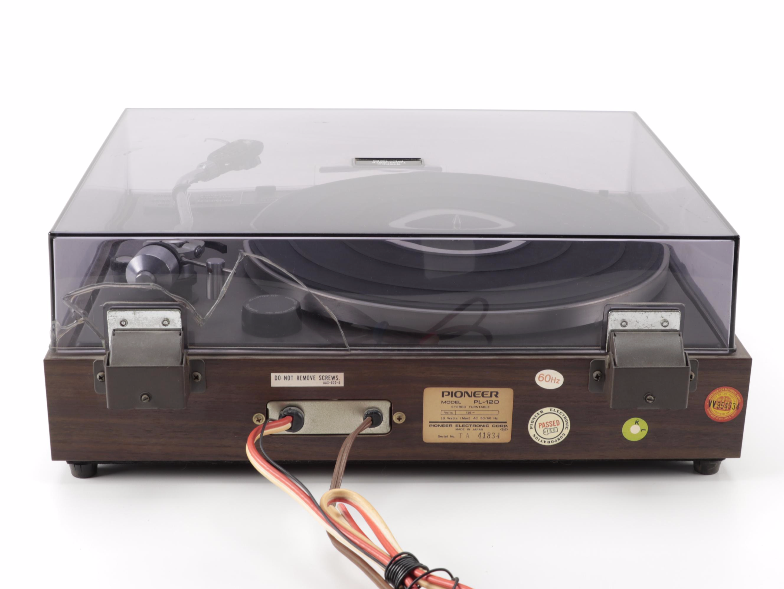 Pioneer Stereo Turntable PL-12D, Late 20th Century