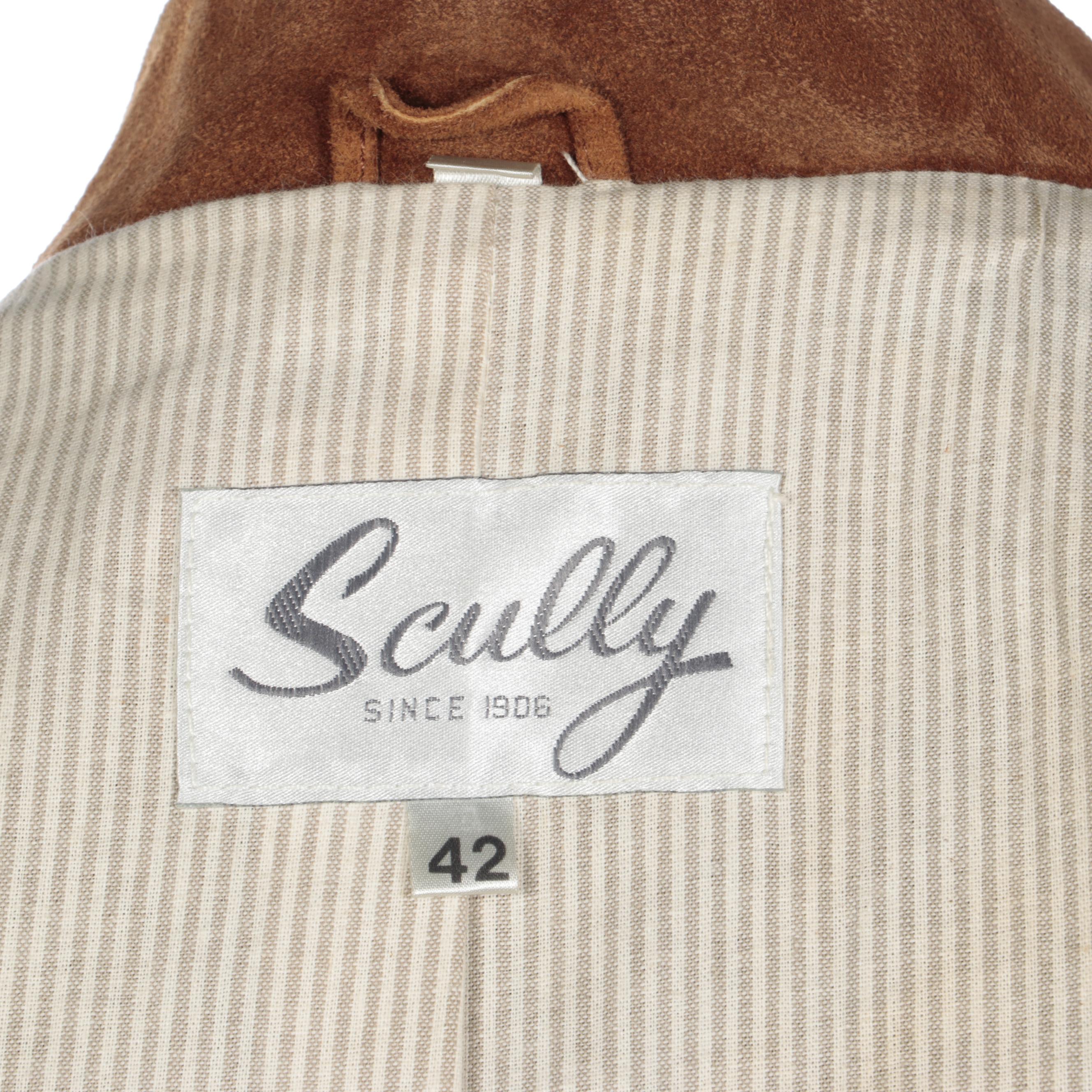 Scully Russet Brown Suede Fringe Jacket