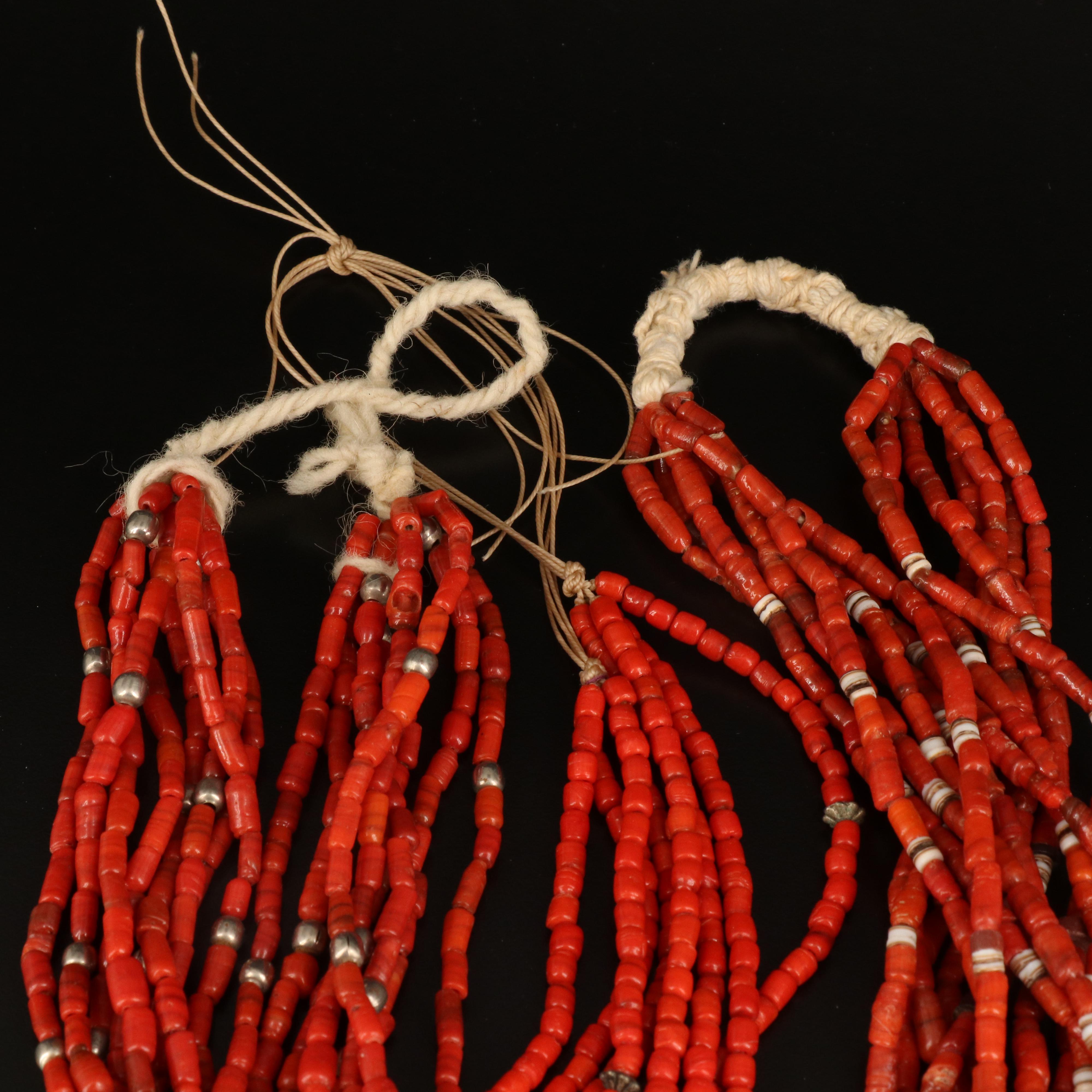 Coral, Shell and Turquoise Beaded Necklaces