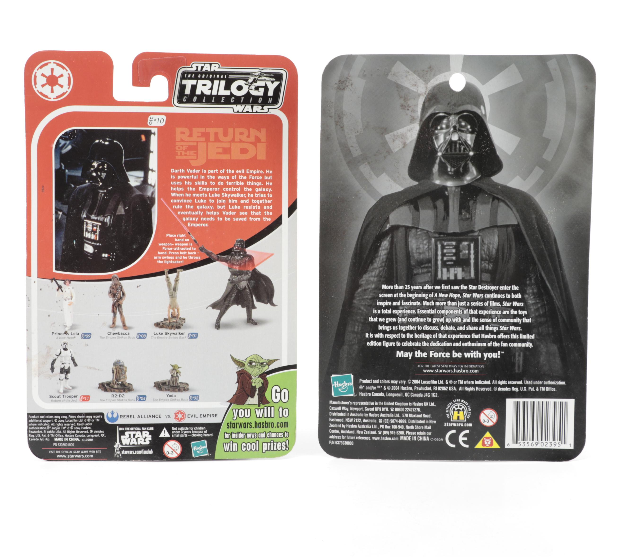 Star Wars Action Figures Including Evolutions Anakin Skywalker to Darth Vader