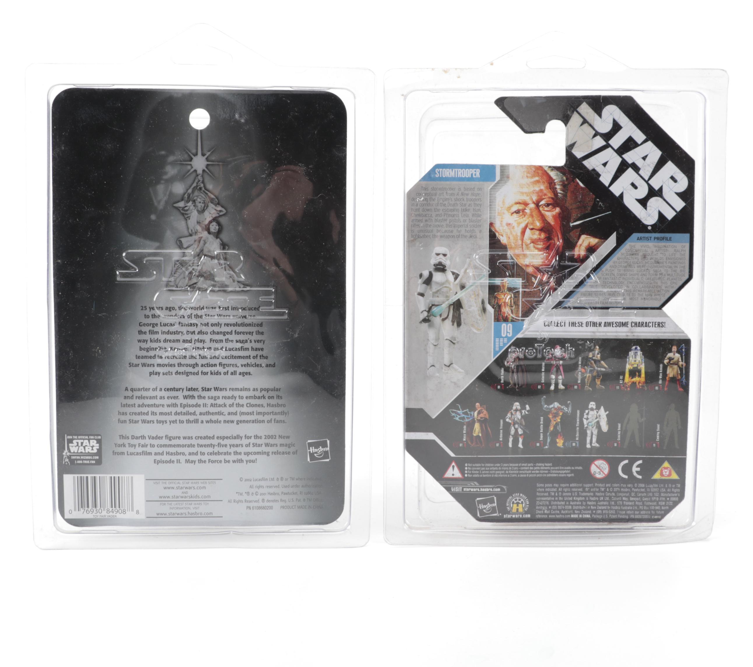 Star Wars Action Figures Including Evolutions Anakin Skywalker to Darth Vader