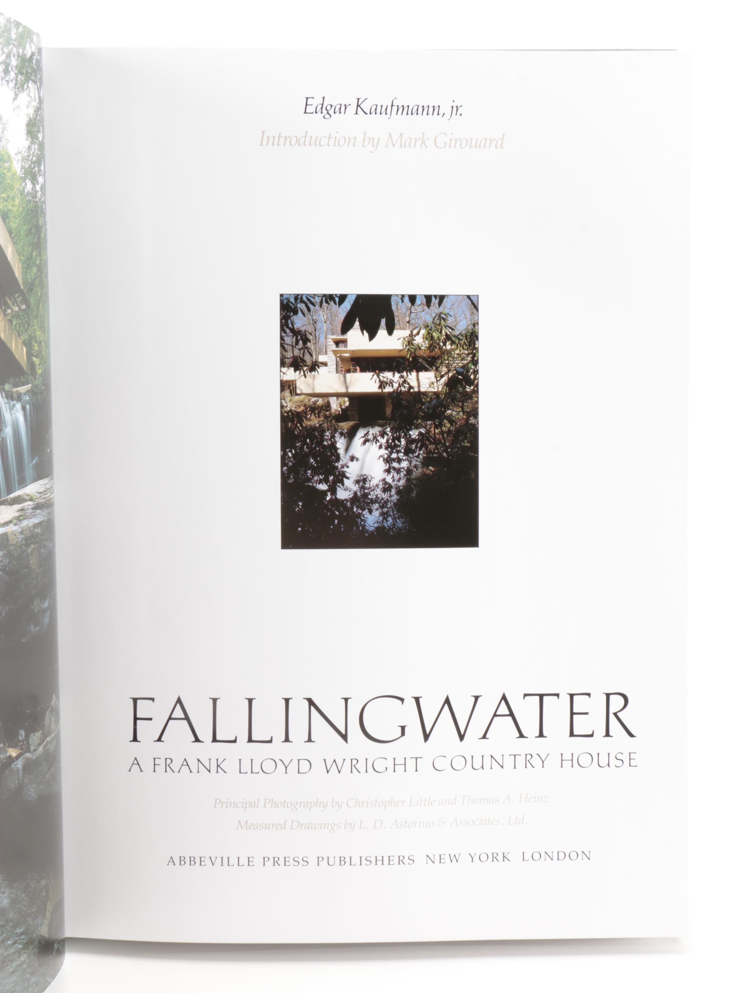 Frank Lloyd Wright Fallingwater House Reference Books