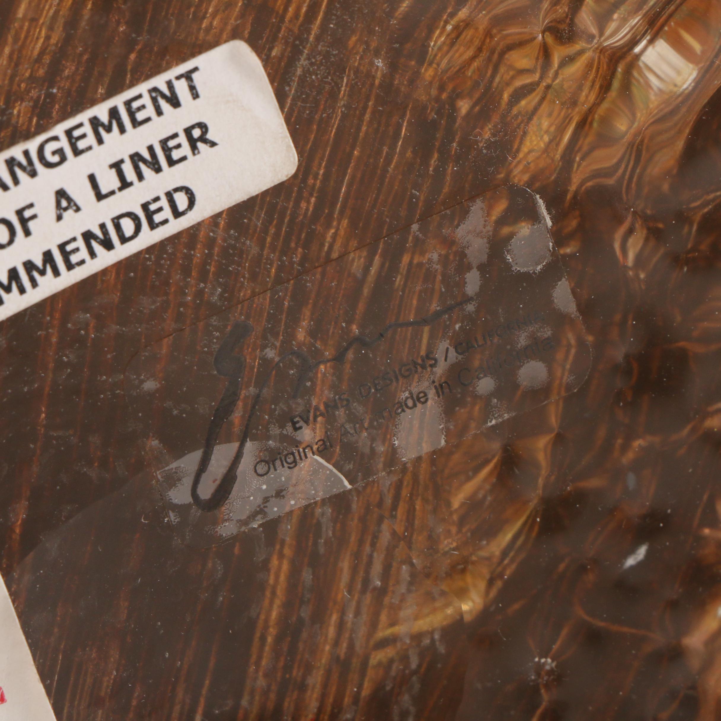 Evans Designs Crystal Floor Vase