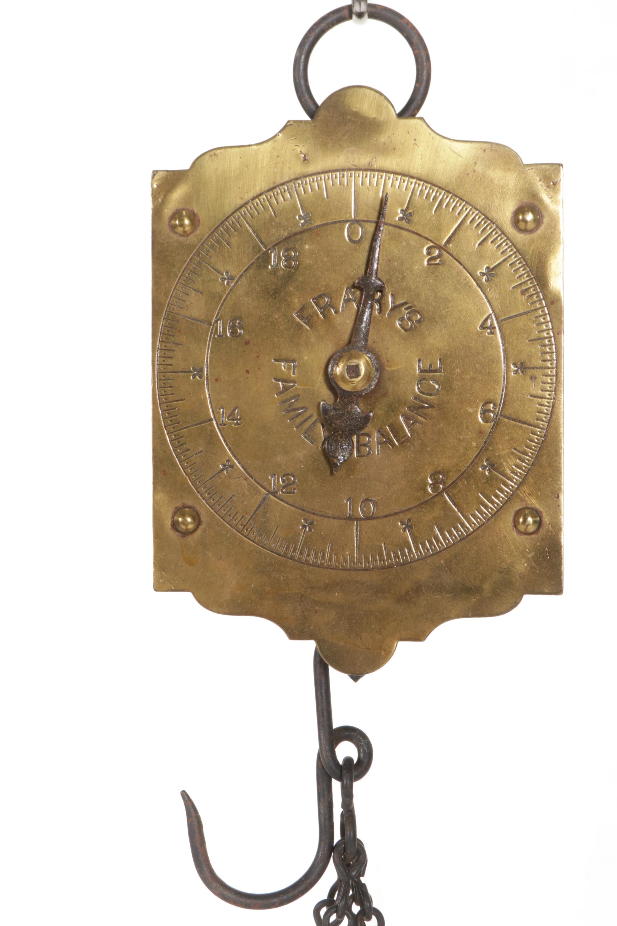 Frary's Brass Family Spring Balance Scale
