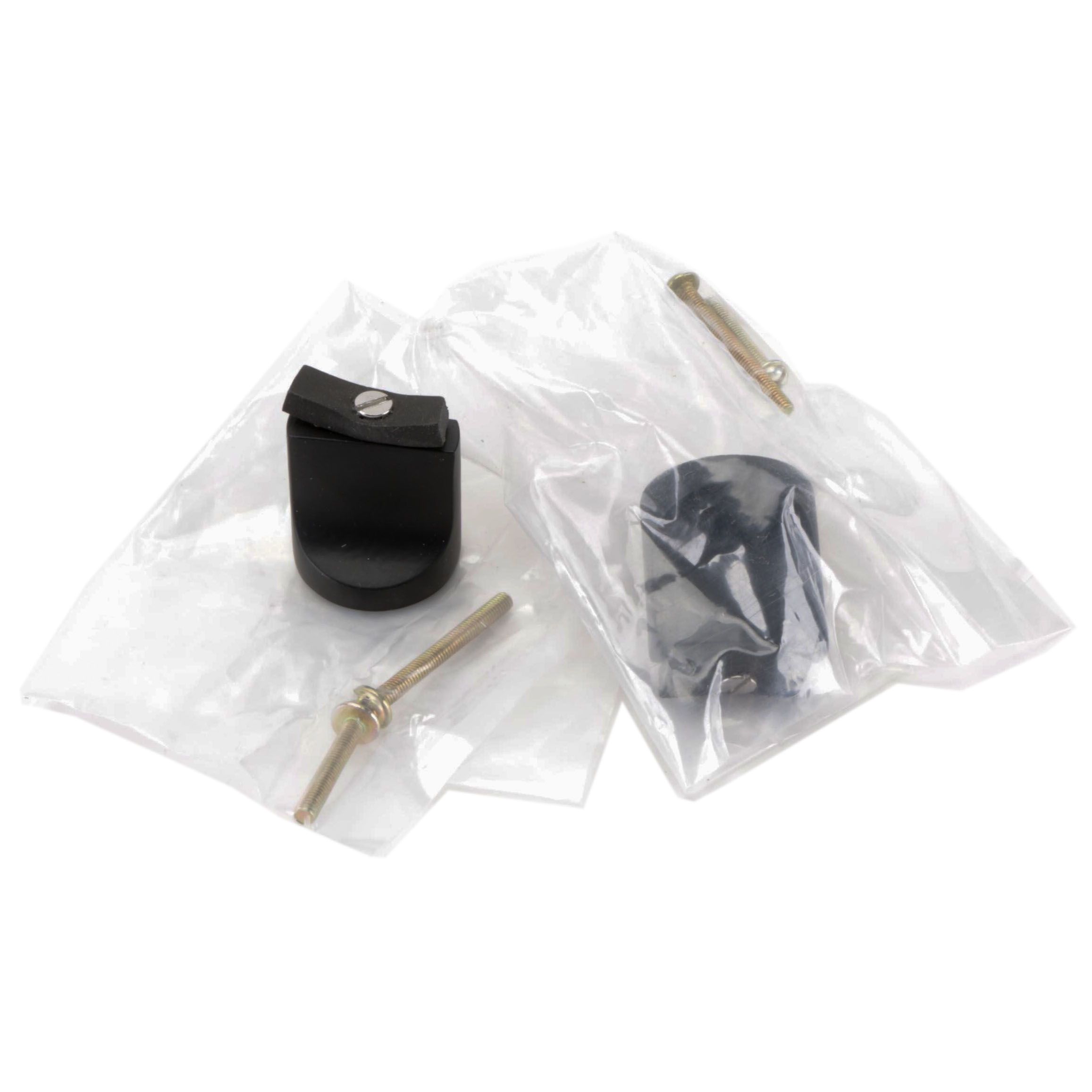 Solid Brass Round Cabinet Knobs in Matte Black Finish