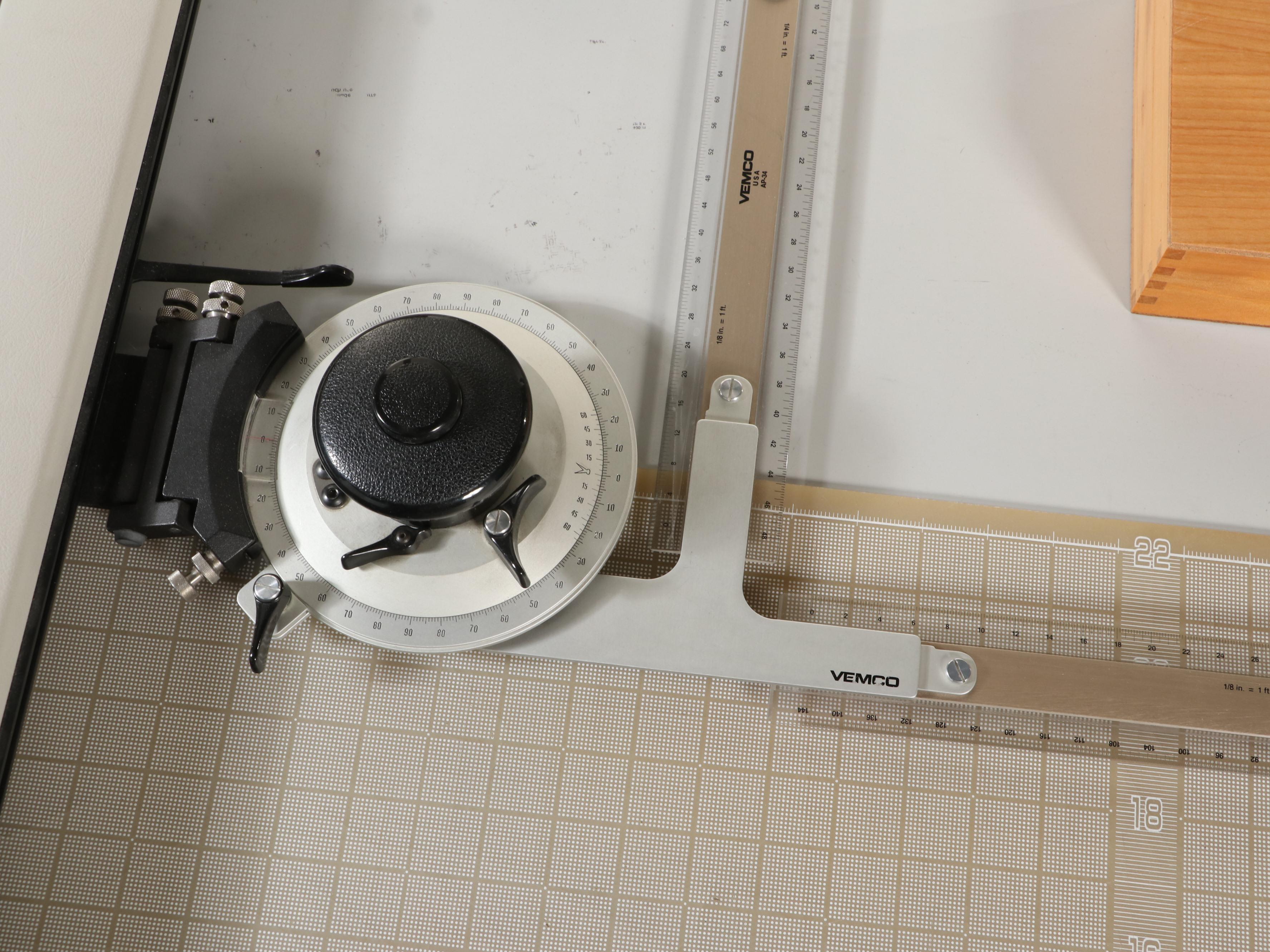 Vemco 612 Drafting Table with Task Light