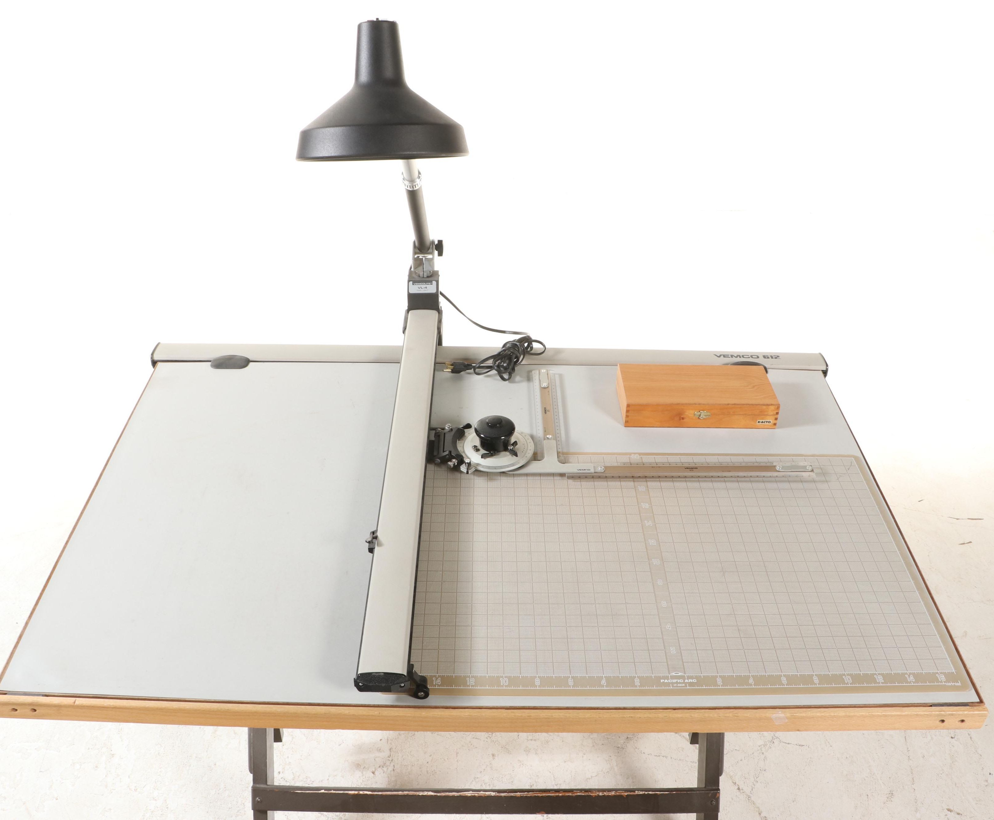 Vemco 612 Drafting Table with Task Light
