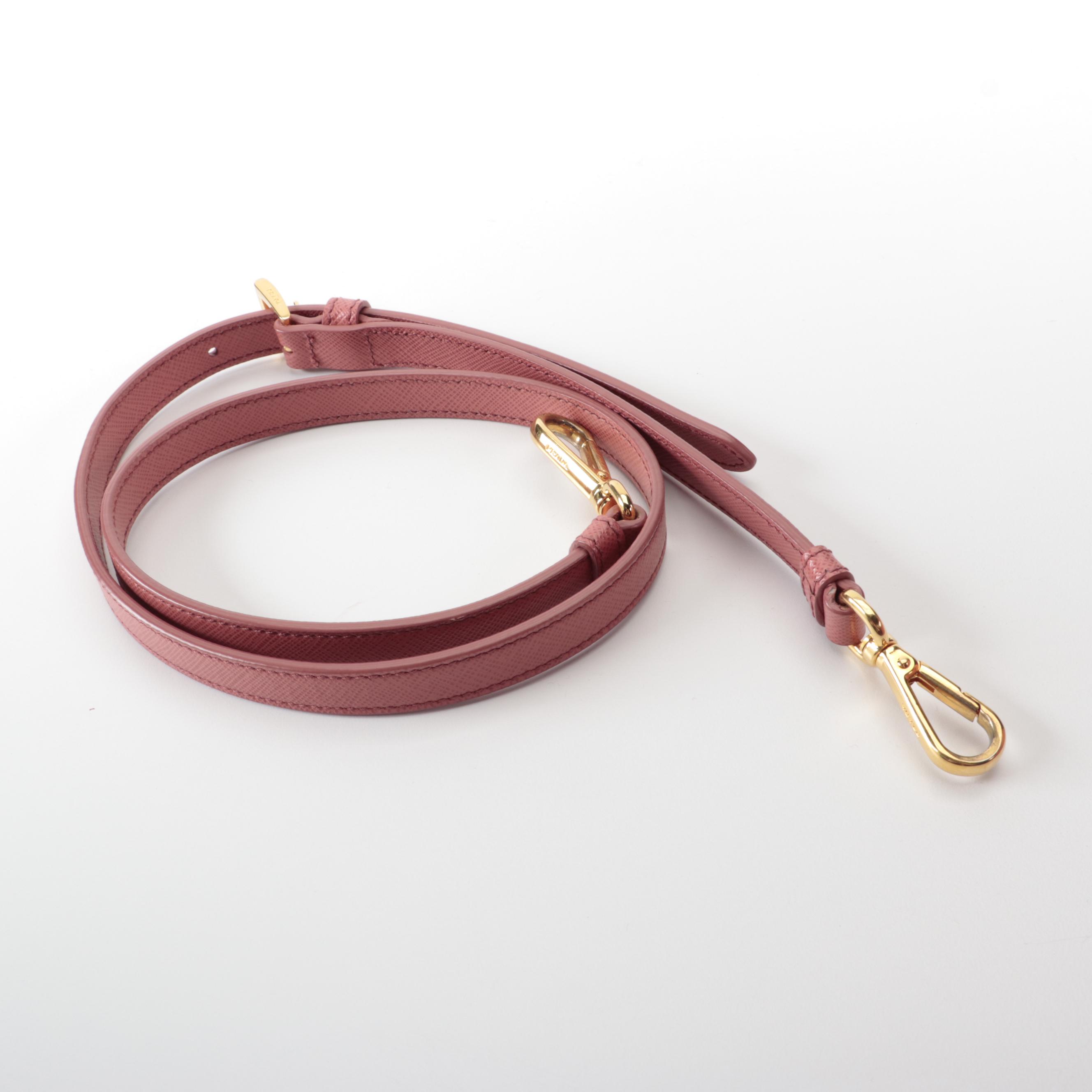 Prada Medium Gardener's Tote in Pink Saffiano Leather with Detachable Strap