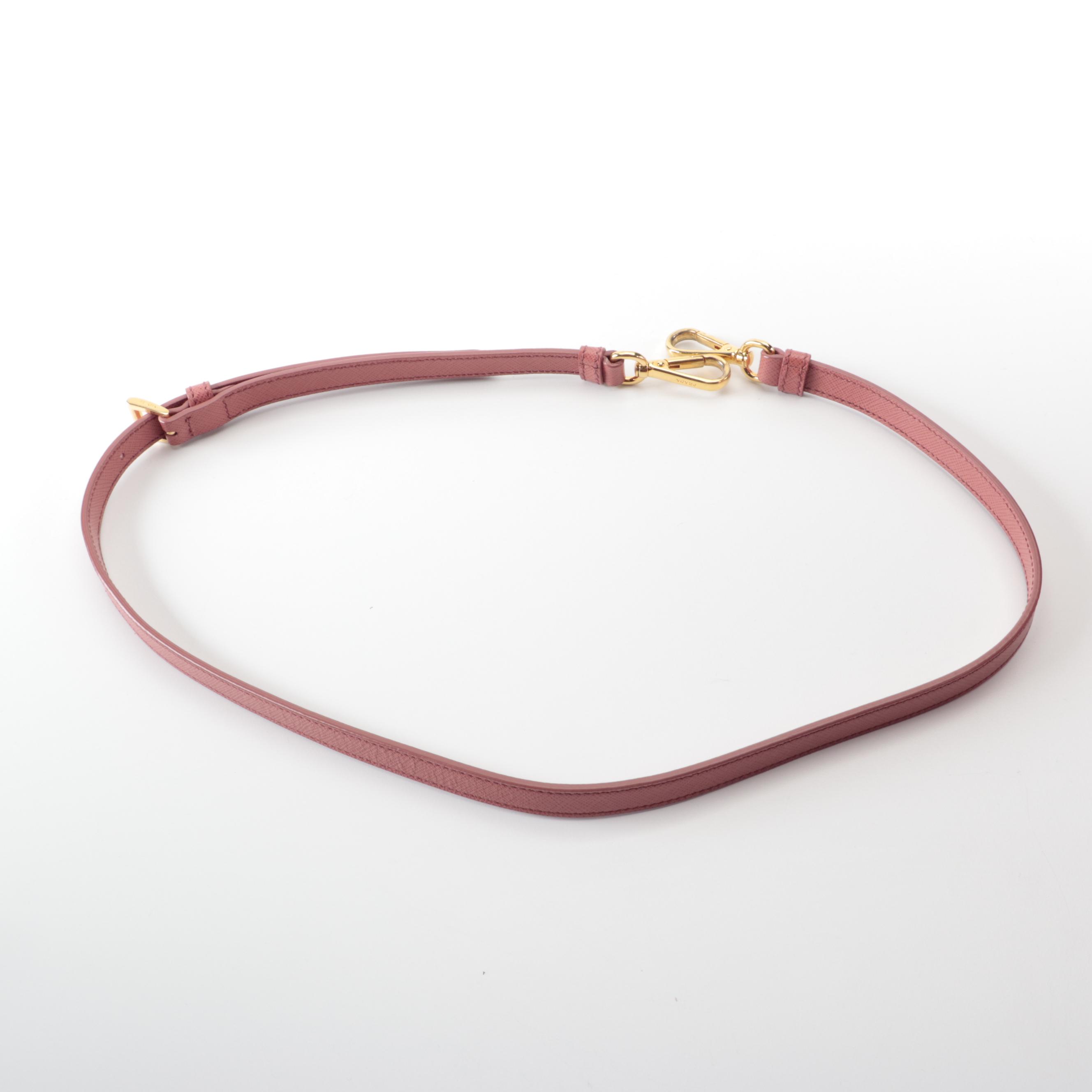 Prada Medium Gardener's Tote in Pink Saffiano Leather with Detachable Strap