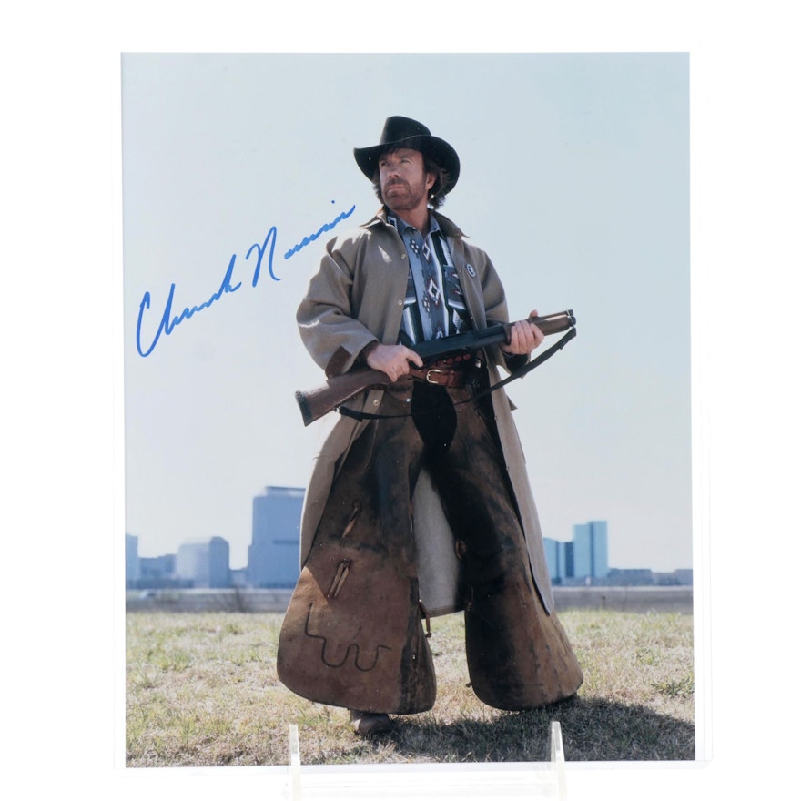 Chuck Norris Signed Photo Print, COA
