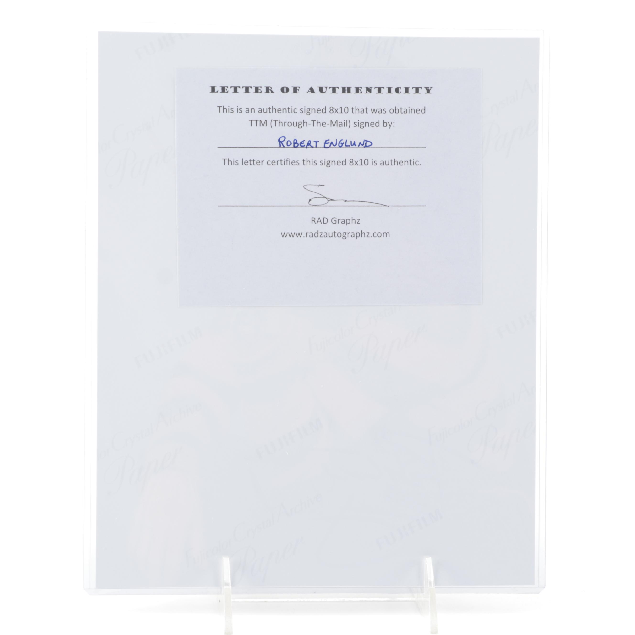 Robert Englund "Freddy Krueger" Signed "Nightmare on Elm Street" Print, COA