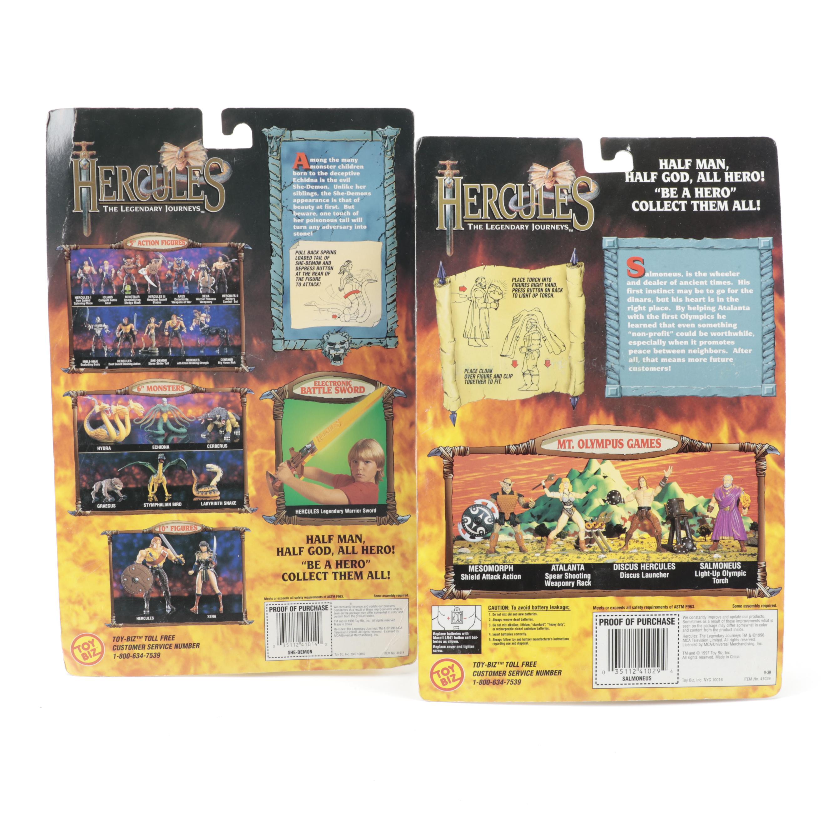 Hercules, The Legendary Journeys Action Figures "Centaur", "Salmoneus", More