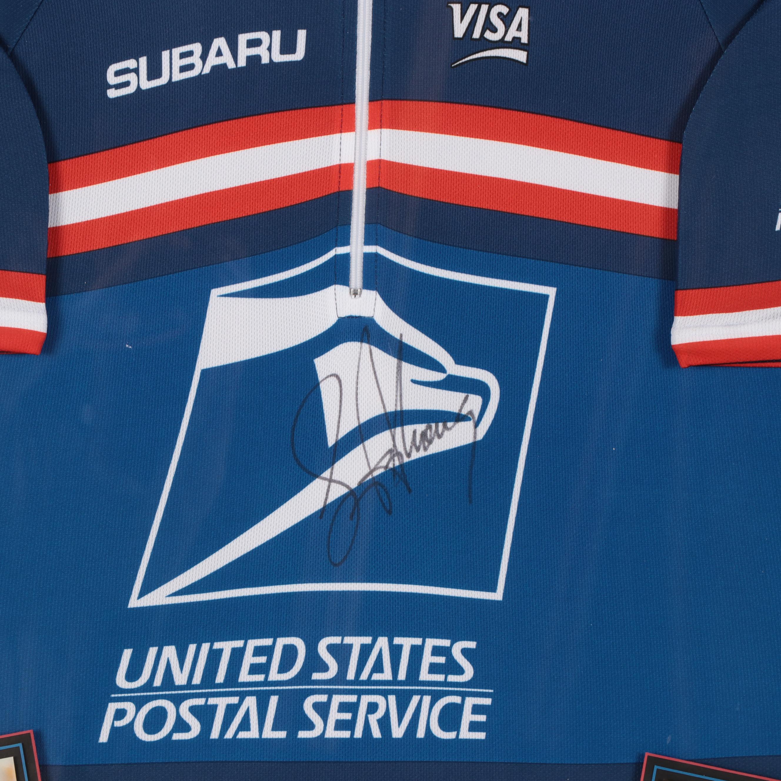 Lance Armstrong Signed "Six-Time Tour De France Champ" Cycling Jersey, COA